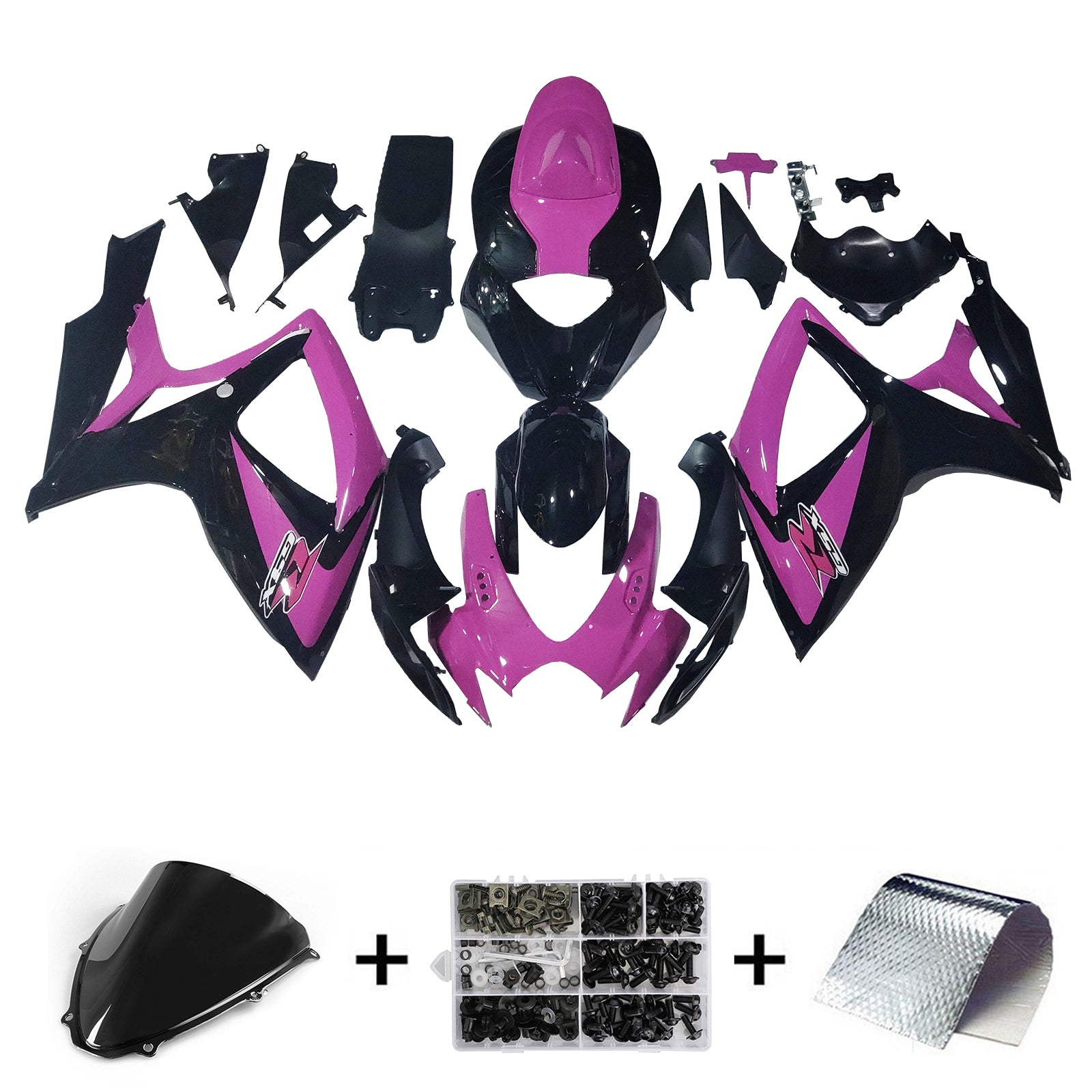 Amotopart Suzuki GSXR 600/750 2006-2007 K6 Fairing Kit Bodywork Plastic ABS