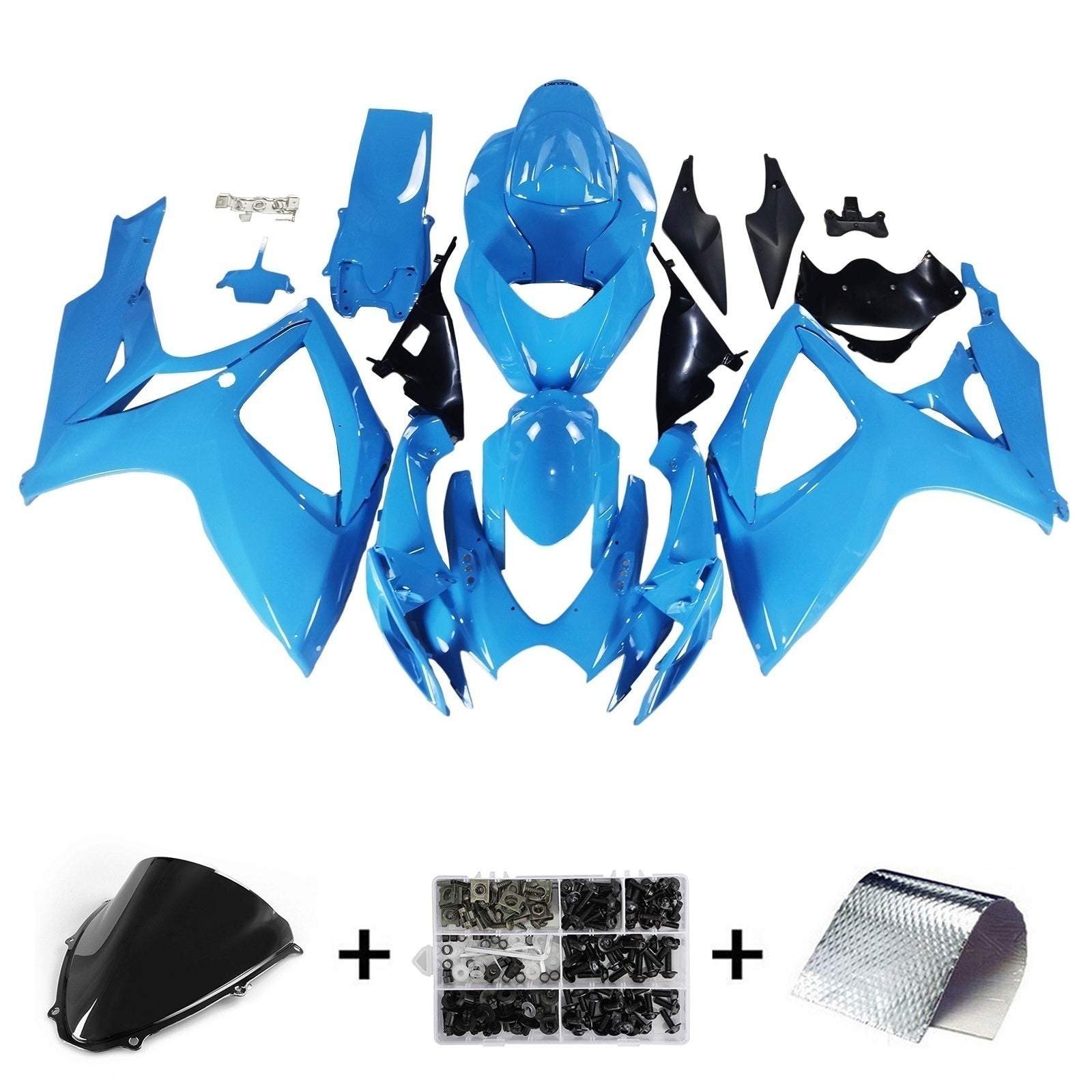 Amotopart Suzuki GSXR 600/750 2006-2007 K6 Fairing Kit Bodywork Plastic ABS