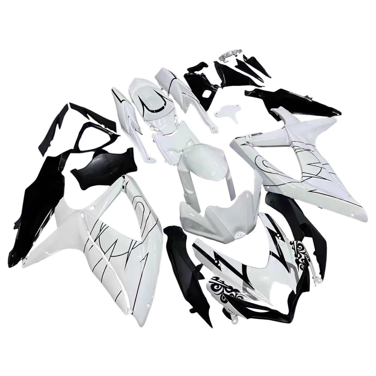 Fairings 2008-2010 Suzuki GSXR 600 750 White Alstare Corona