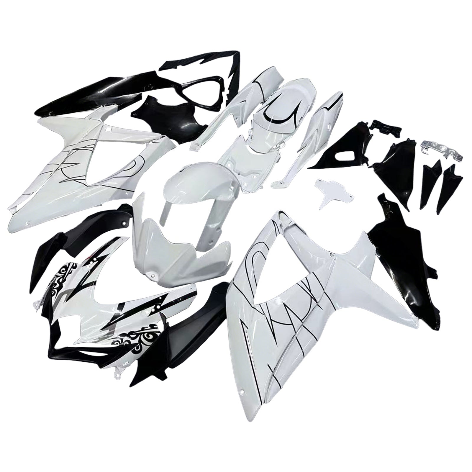 Fairings 2008-2010 Suzuki GSXR 600 750 White Alstare Corona