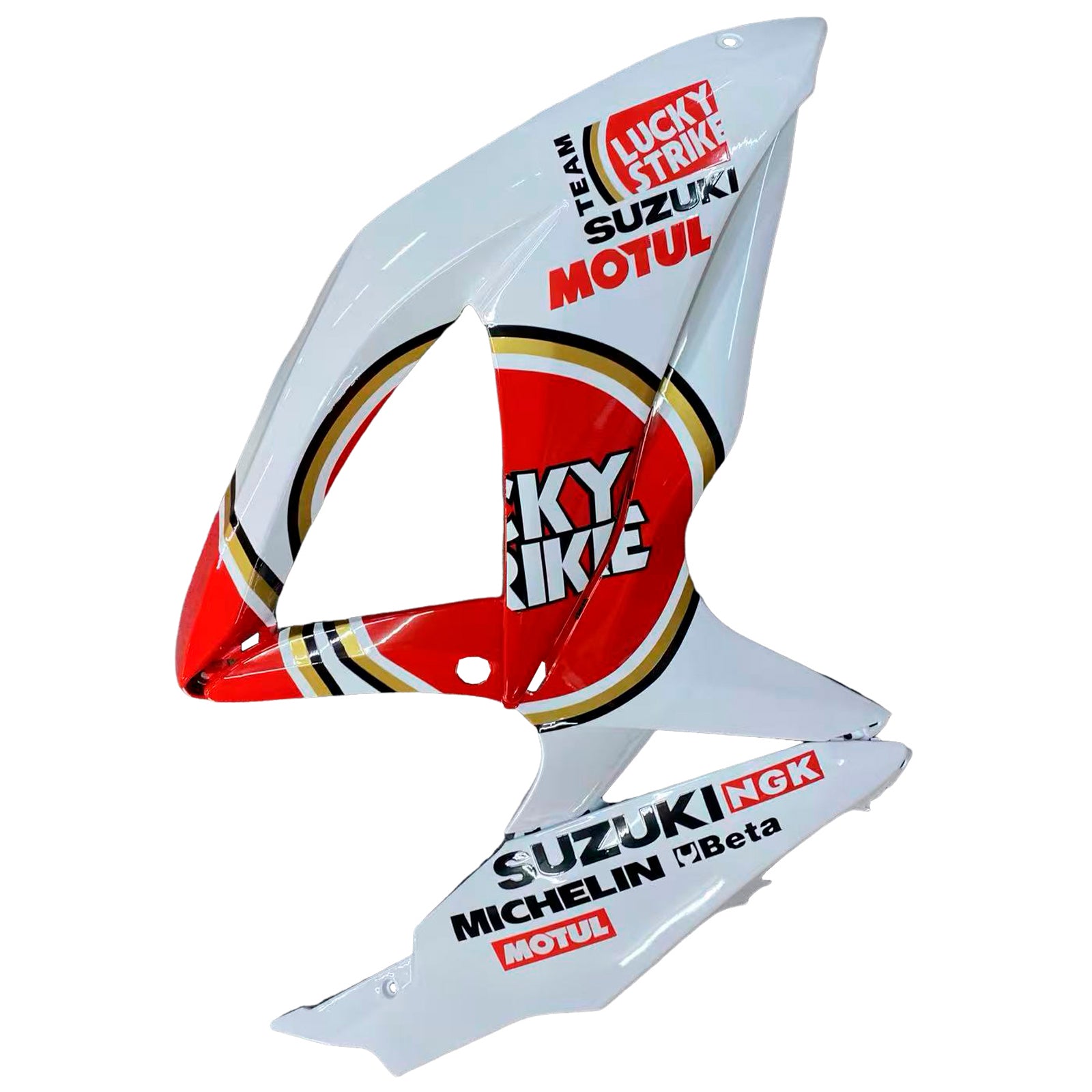 Fairings 2008-2010 Suzuki GSXR 600 750 White Red Lucky Strike Generic