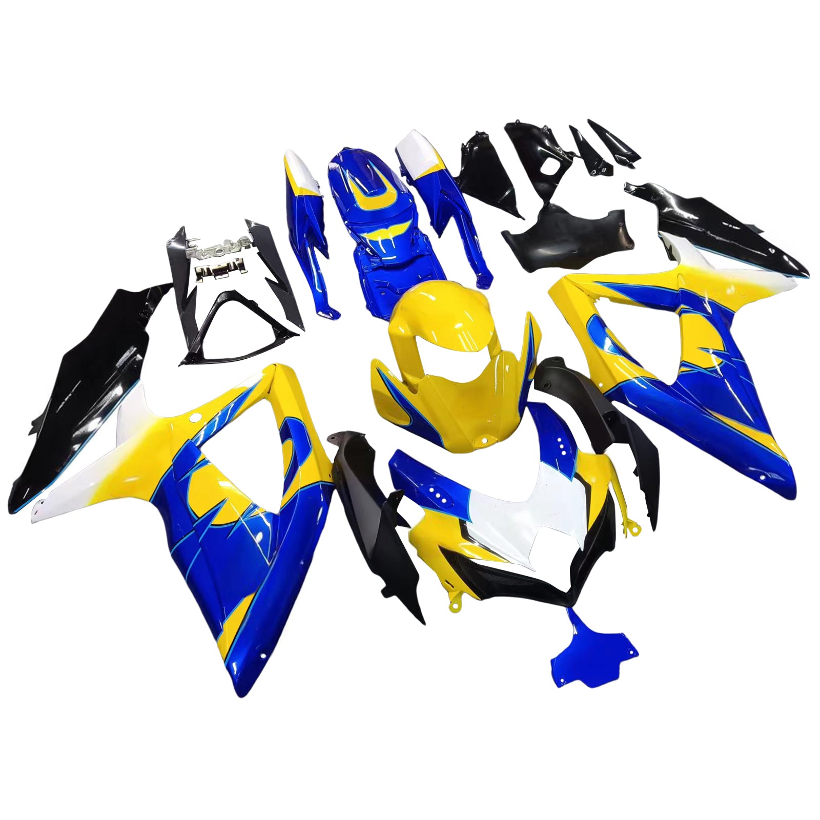 Fairings 2008-2010 Suzuki GSXR 600 750 Yellow Blue Alstare Corona