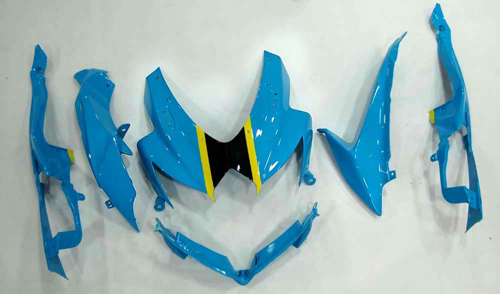 Fairings 2008-2010 Suzuki GSXR 600 750 Blue Yellow Rizla Generic