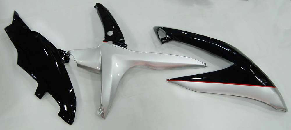 Fairings 2008-2010 Suzuki GSXR 600 750 Black Silver Jordan Generic
