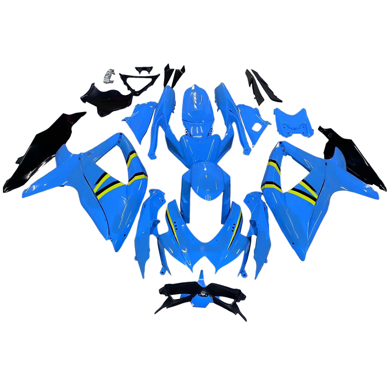 Fairings 2008-2010 Suzuki GSXR 600 750 Blue Rizla Generic