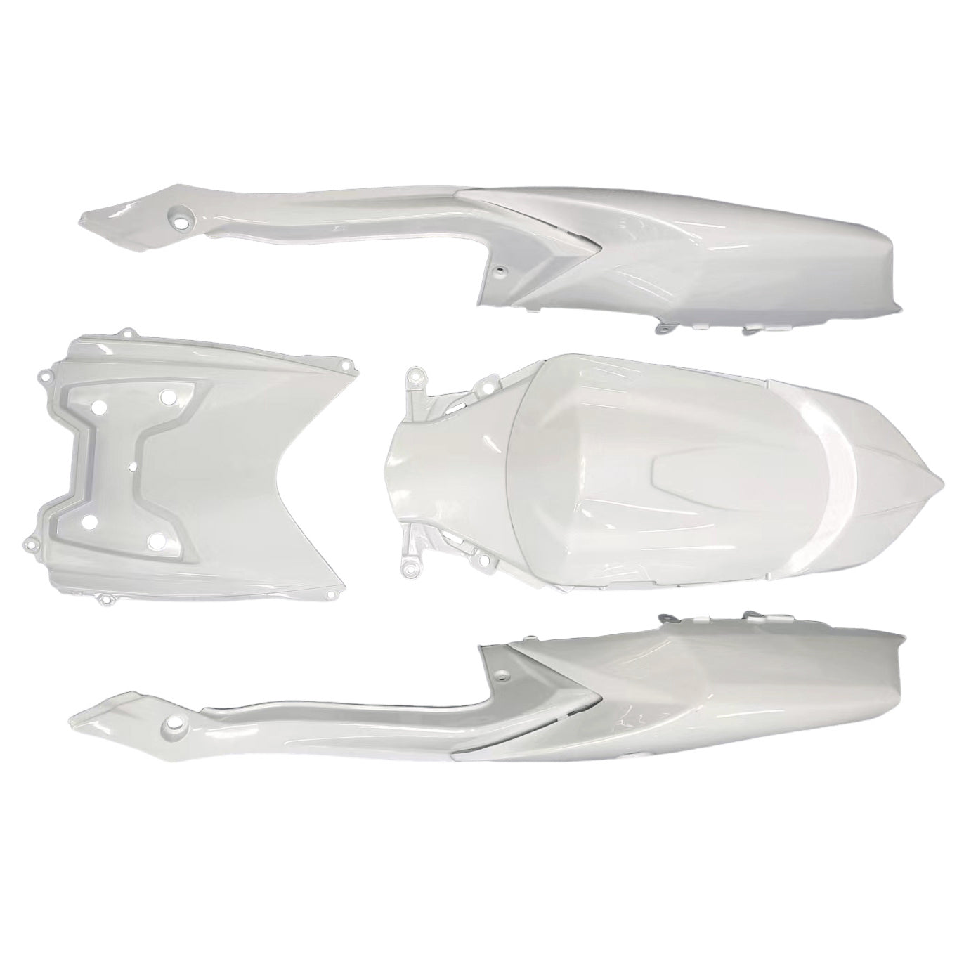 Fairings 2008-2010 Suzuki GSXR 600 750 White Black GSXR Generic