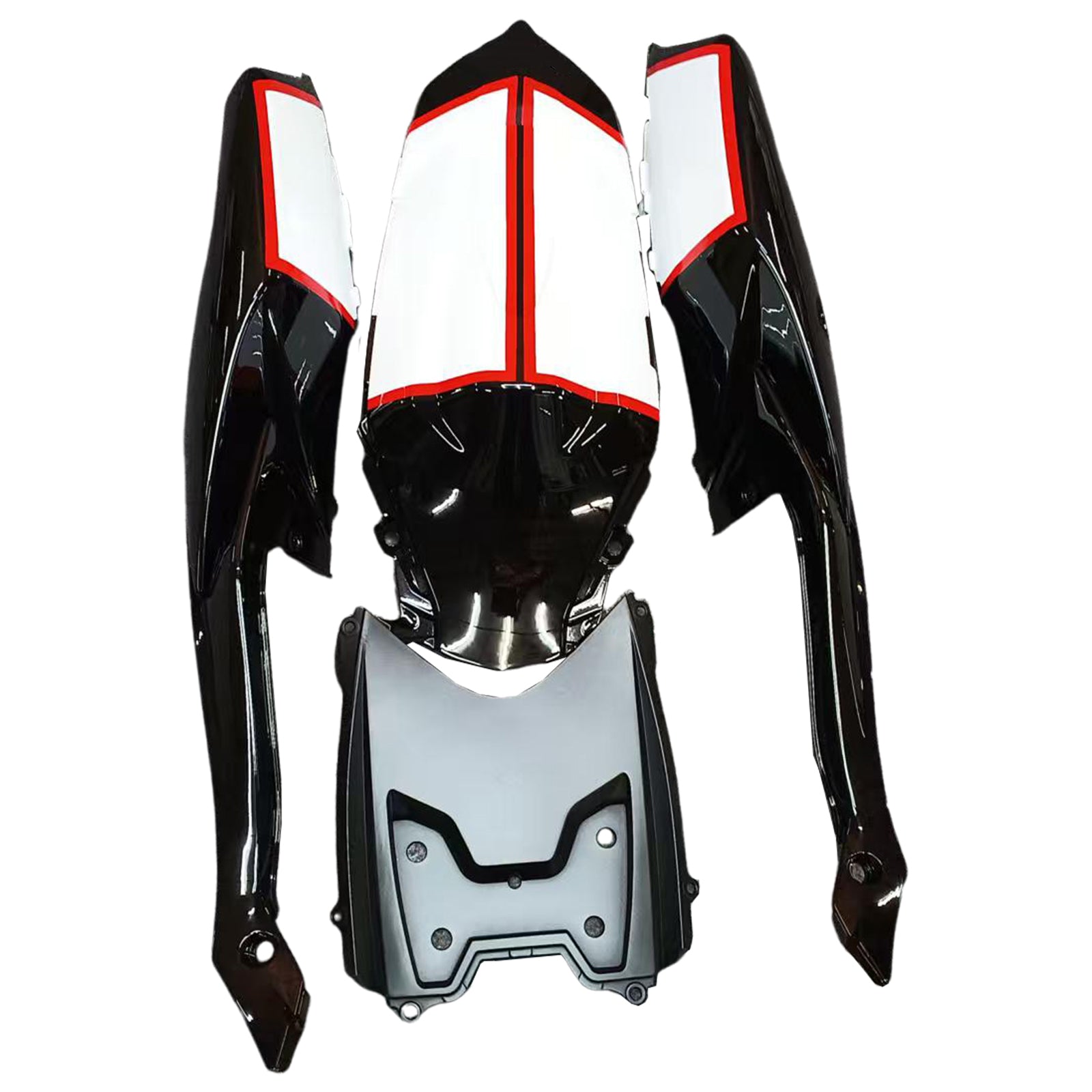 Fairings 2008-2010 Suzuki GSXR 600 750 Black White GSXR Generic