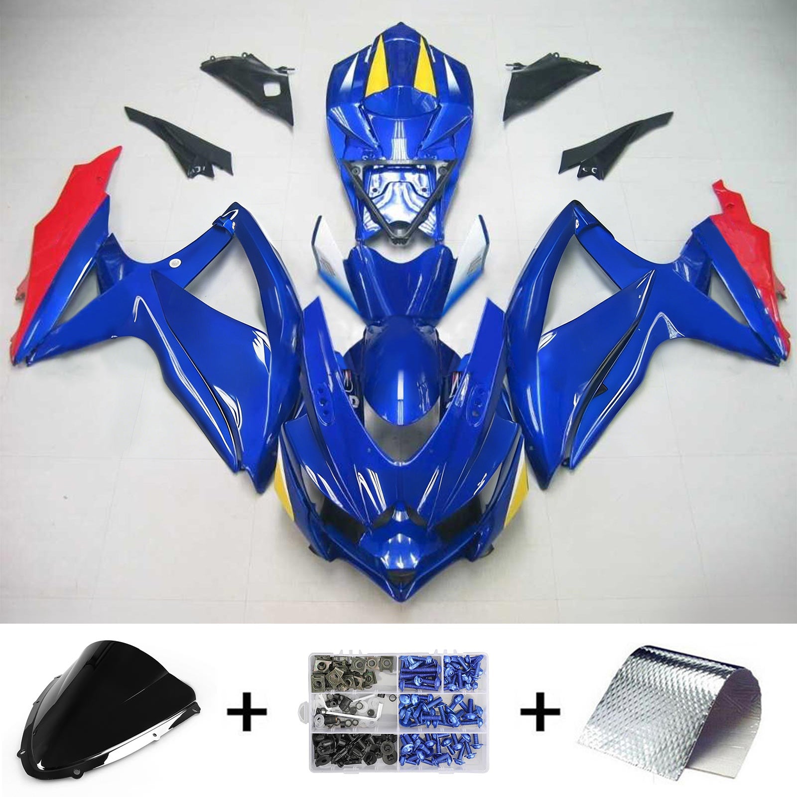 Suzuki GSXR 600/750 2008-2010 Fairing Kit Bodywork Plastic ABS K8