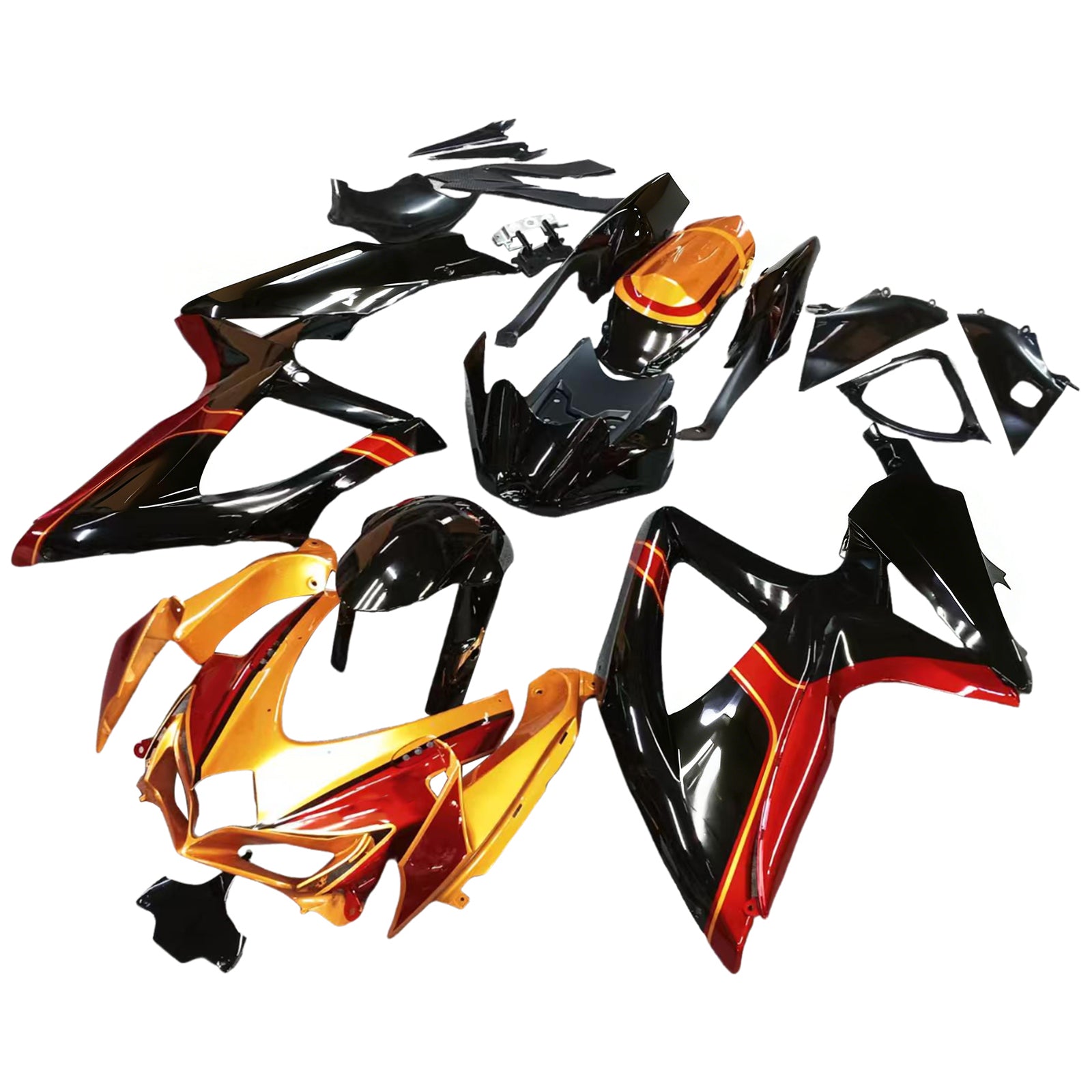 스즈키 GSXR 600/750 2008-2010 K8 페어링 키트 차체 플라스틱 복근