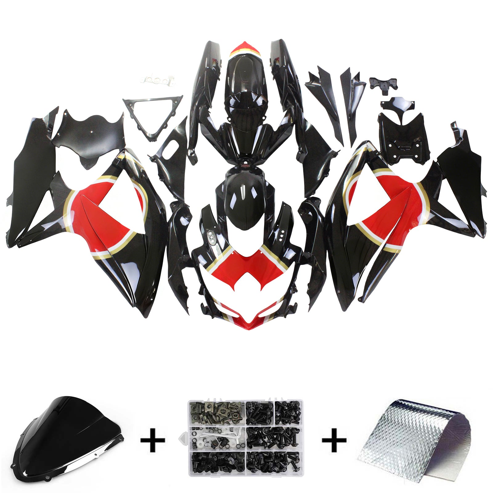 Suzuki GSXR 600/750 2008-2010 Fairing Kit Bodywork Plastic ABS K8