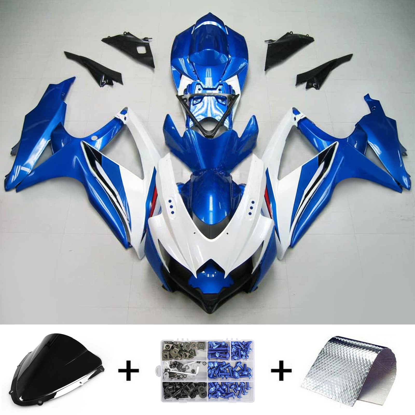 Suzuki GSXR 600/750 2008-2010 K8 Fairing Kit Bodywork Plastic ABS