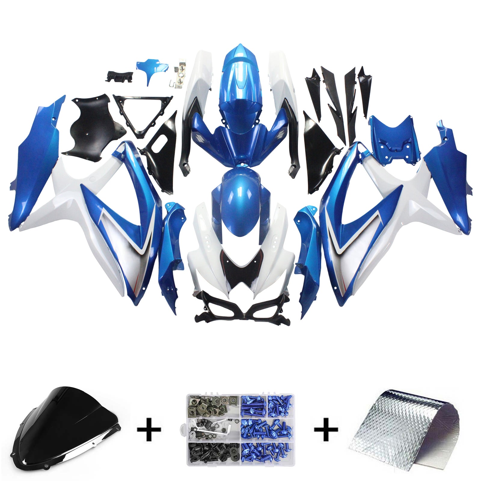 Suzuki GSXR 600/750 2008-2010 Fairing Kit Bodywork Plastic ABS K8