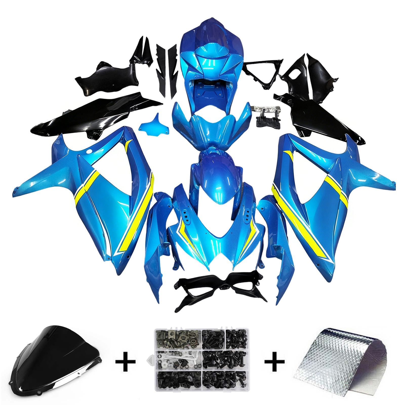 Suzuki GSXR 600/750 2008-2010 K8 Fairing Kit Bodywork Plastic ABS