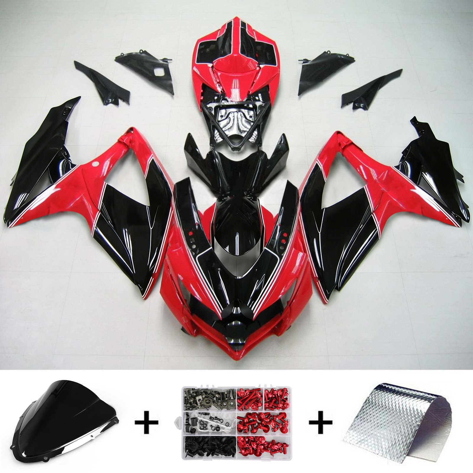 Suzuki GSXR 600/750 2008-2010 Fairing Kit Bodywork Plastic ABS K8