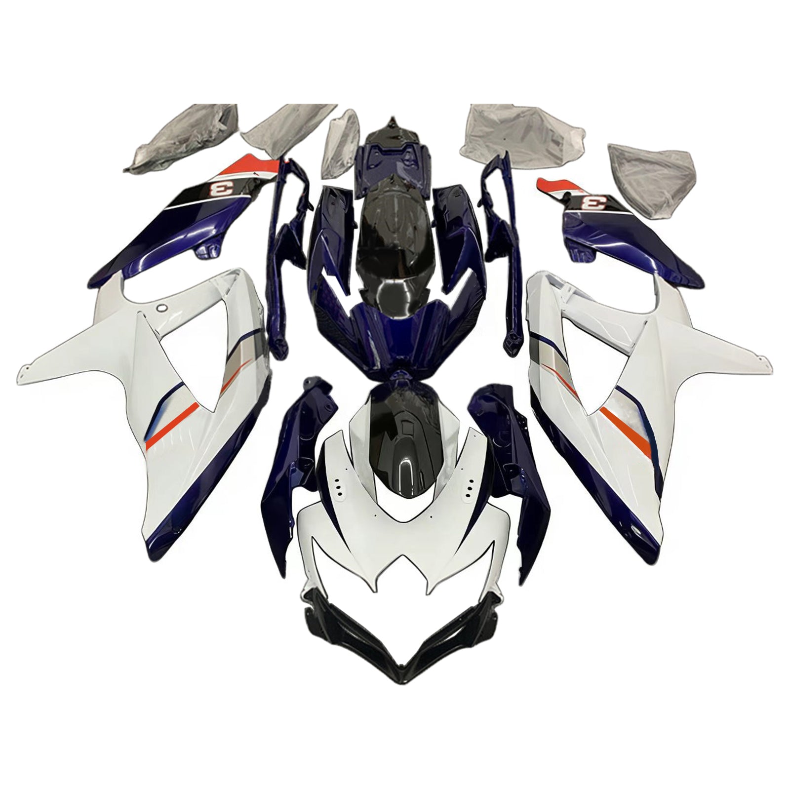 Suzuki GSXR 600/750 2008-2010 K8 Fairing Kit Bodywork Plastic ABS