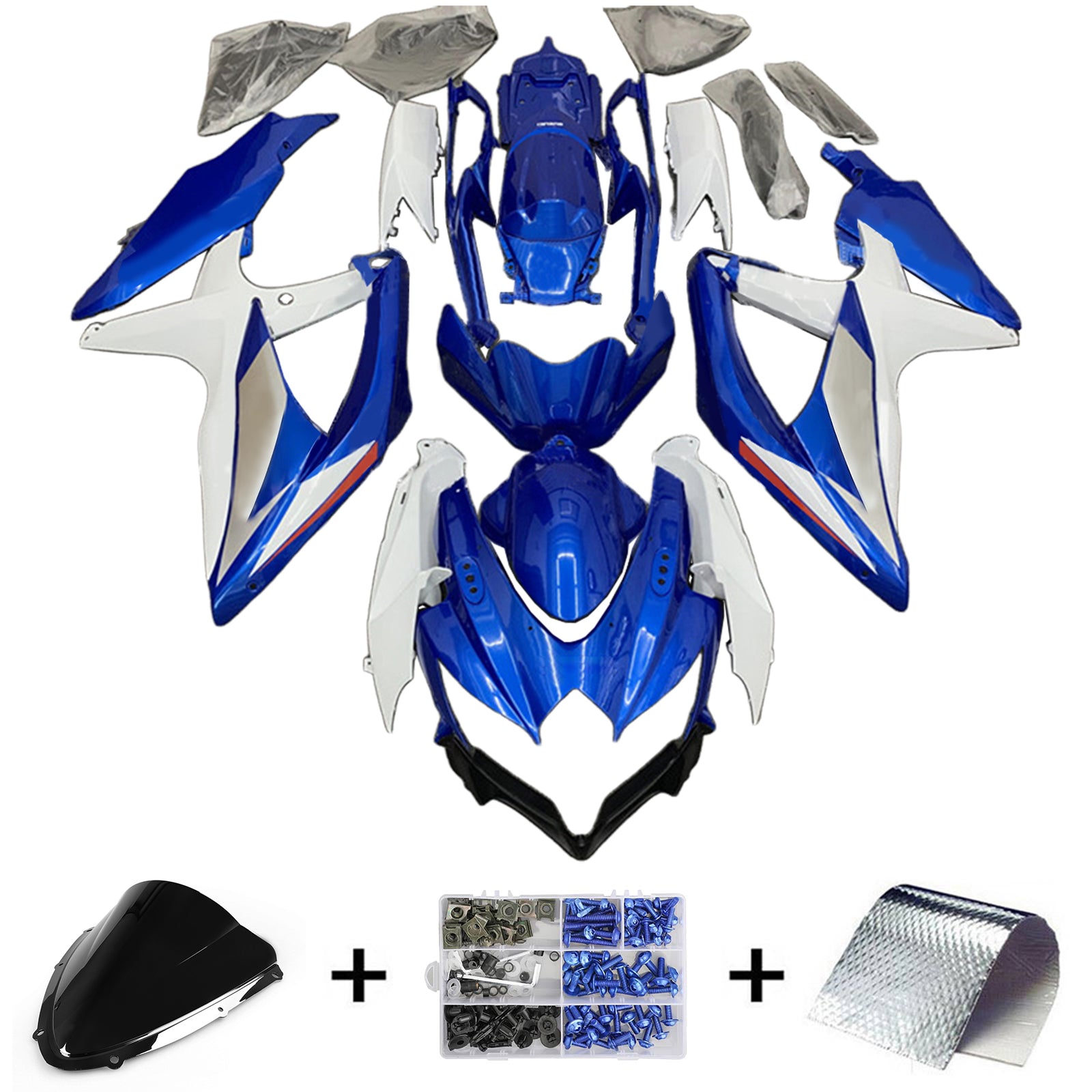 Suzuki GSXR 600/750 2008-2010 K8 Fairing Kit Bodywork Plastic ABS