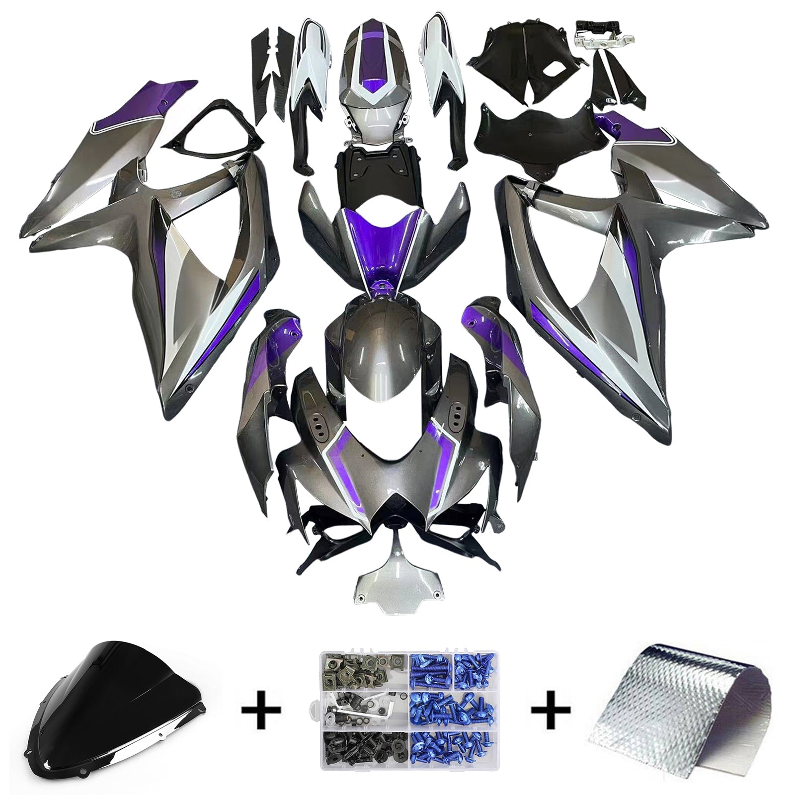Suzuki GSXR 600/750 2008-2010 K8 Fairing Kit Bodywork Plastic ABS