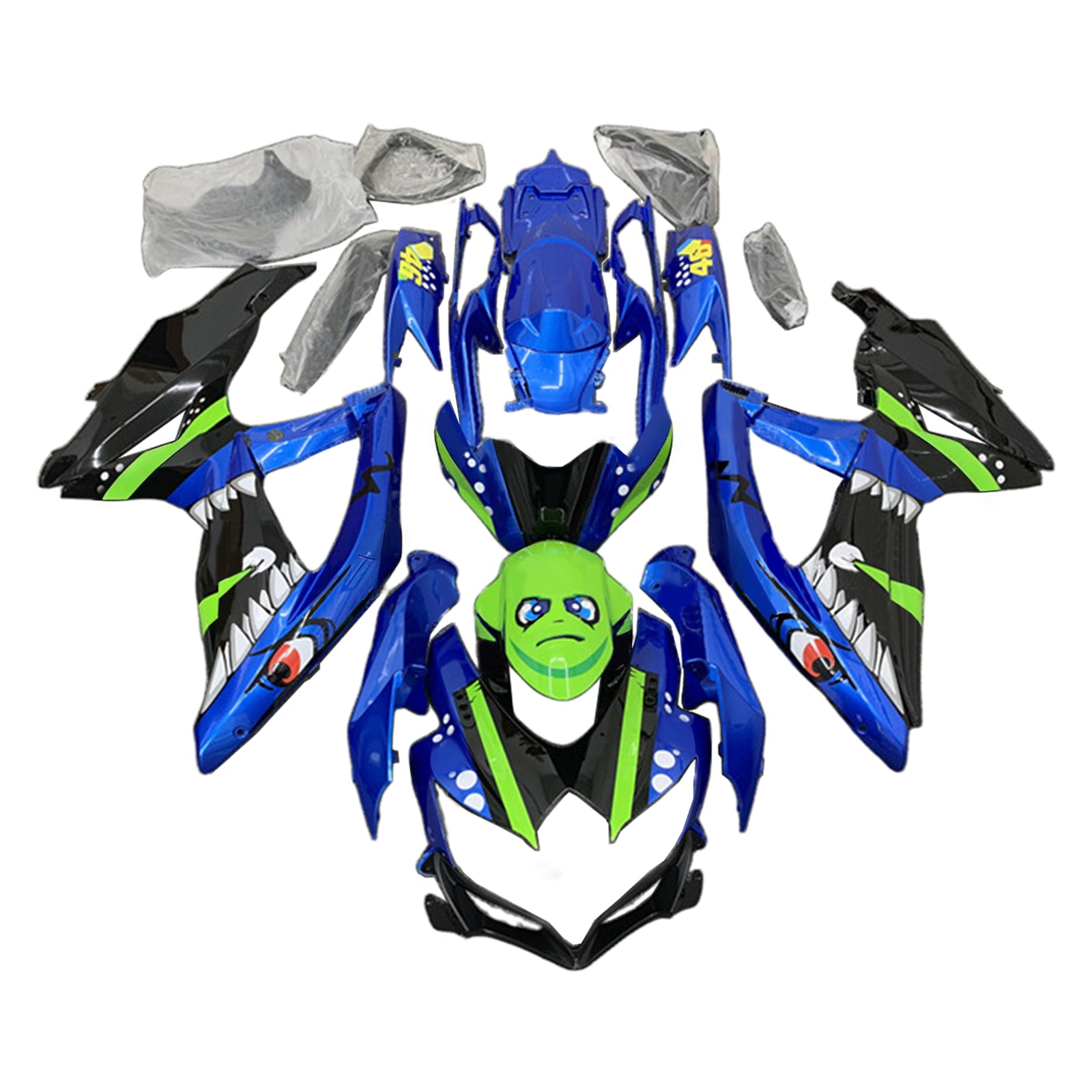 Suzuki GSXR 600/750 2008-2010 K8 Fairing Kit Bodywork Plastic ABS