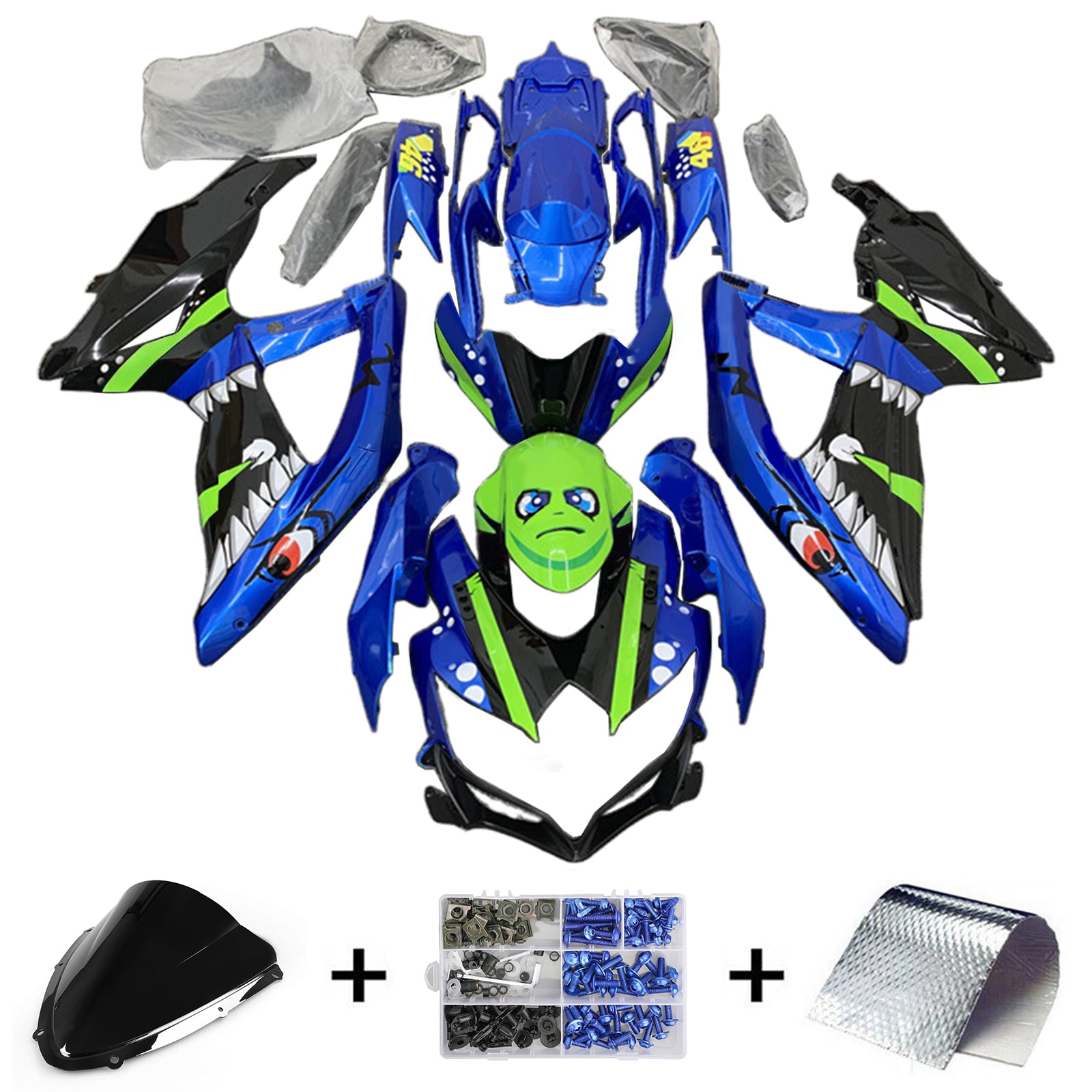 Suzuki GSXR 600/750 2008-2010 K8 Fairing Kit Bodywork Plastic ABS