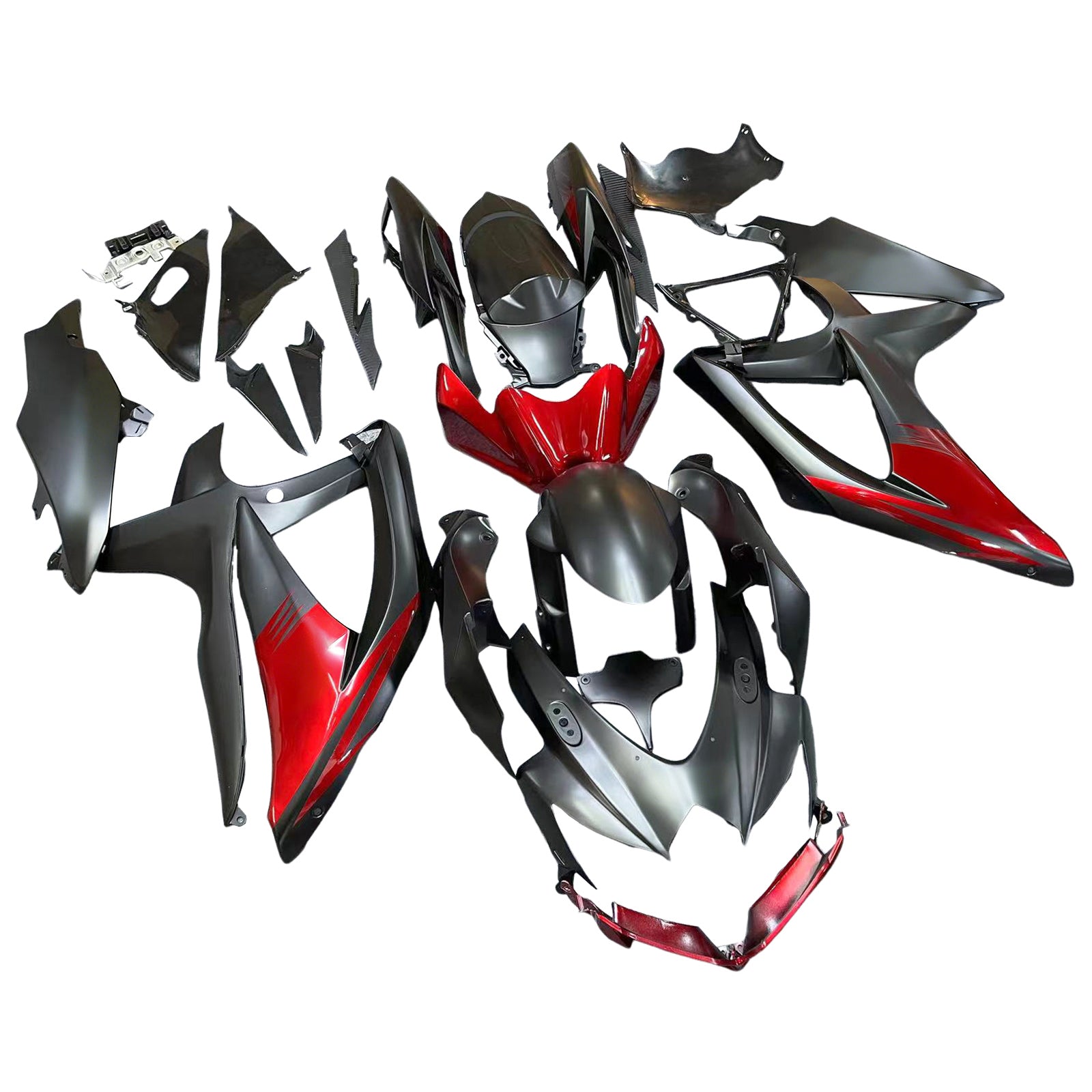 Amotopart Suzuki GSXR 600/750 2008-2010 K8 페어링 키트 차체 플라스틱 ABS