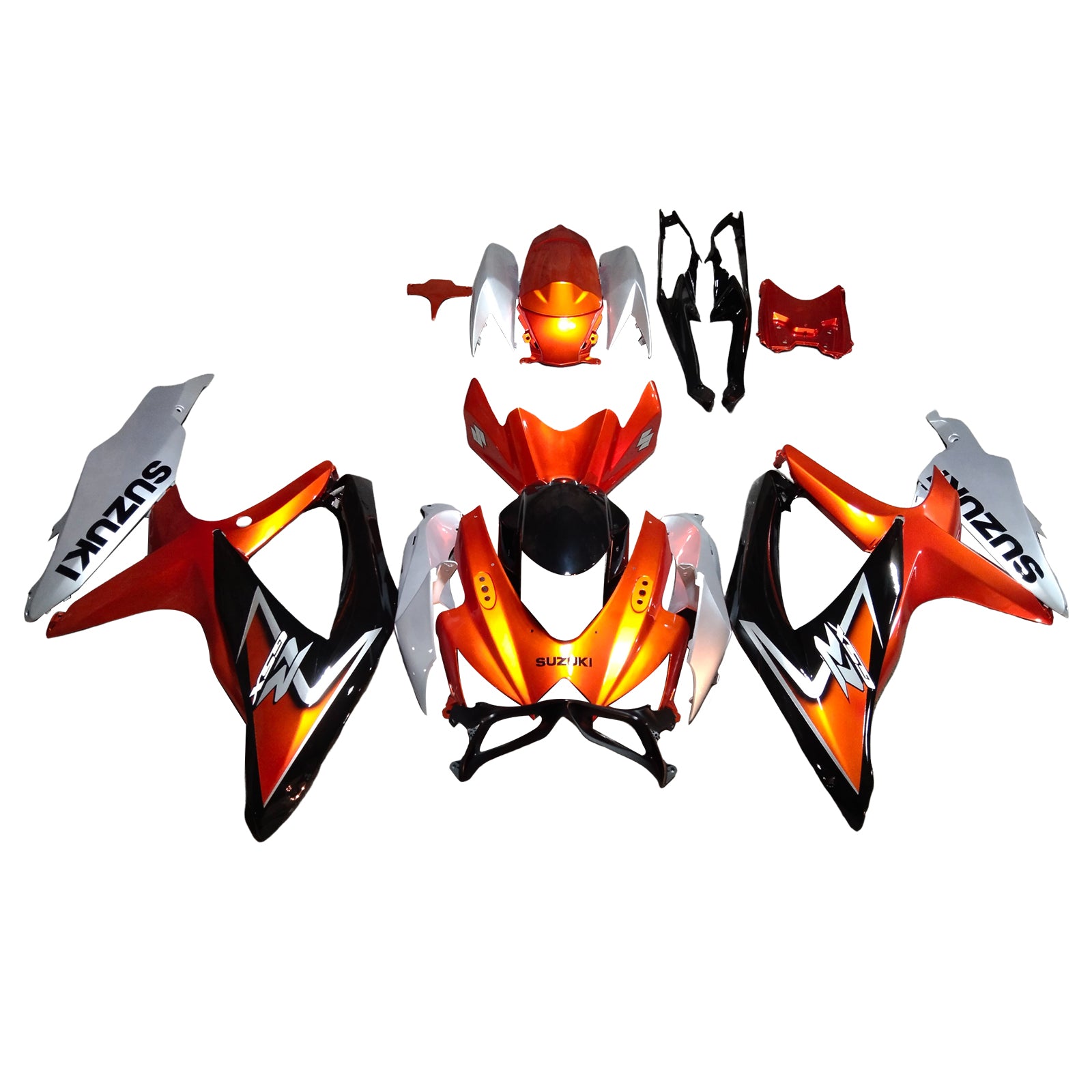 Amotopart Suzuki GSXR 600/750 2008-2010 K8 Fairing Kit Bodywork Plastic ABS