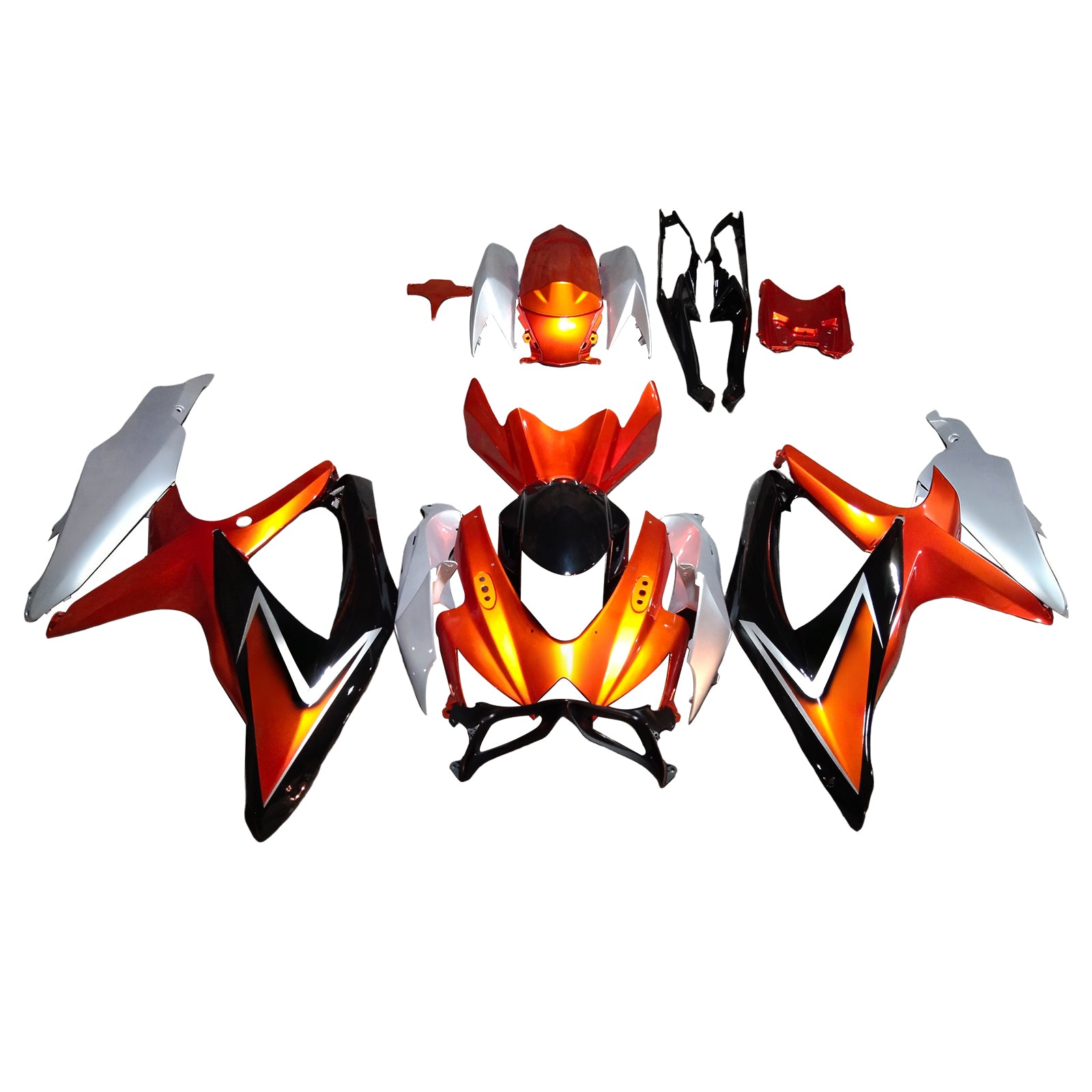 Amotopart Suzuki GSXR 600/750 2008-2010 K8 Fairing Kit Bodywork Plastic ABS