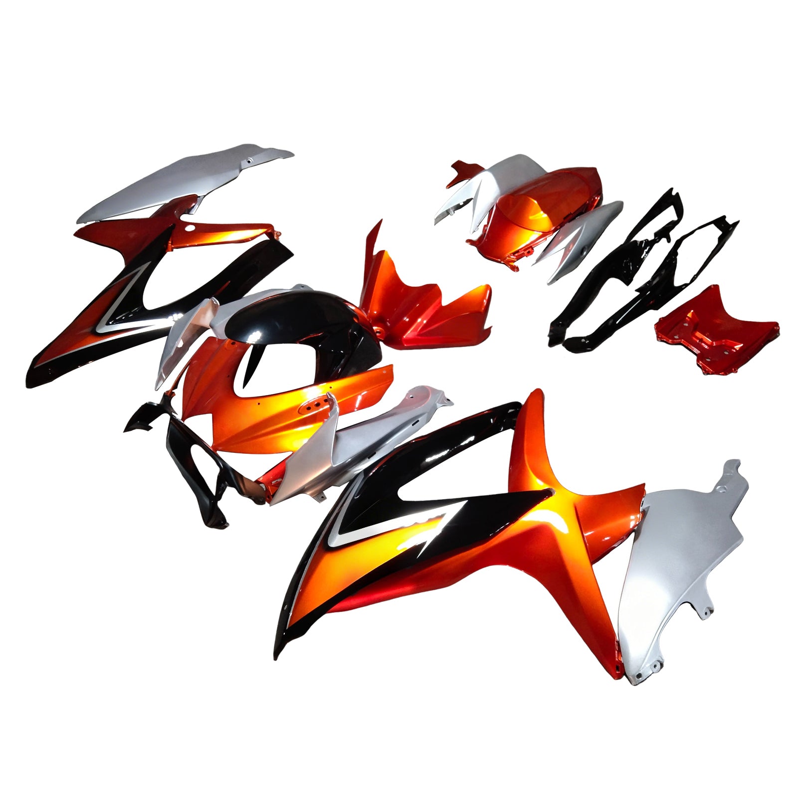 Amotopart Suzuki GSXR 600/750 2008-2010 K8 Fairing Kit Bodywork Plastic ABS