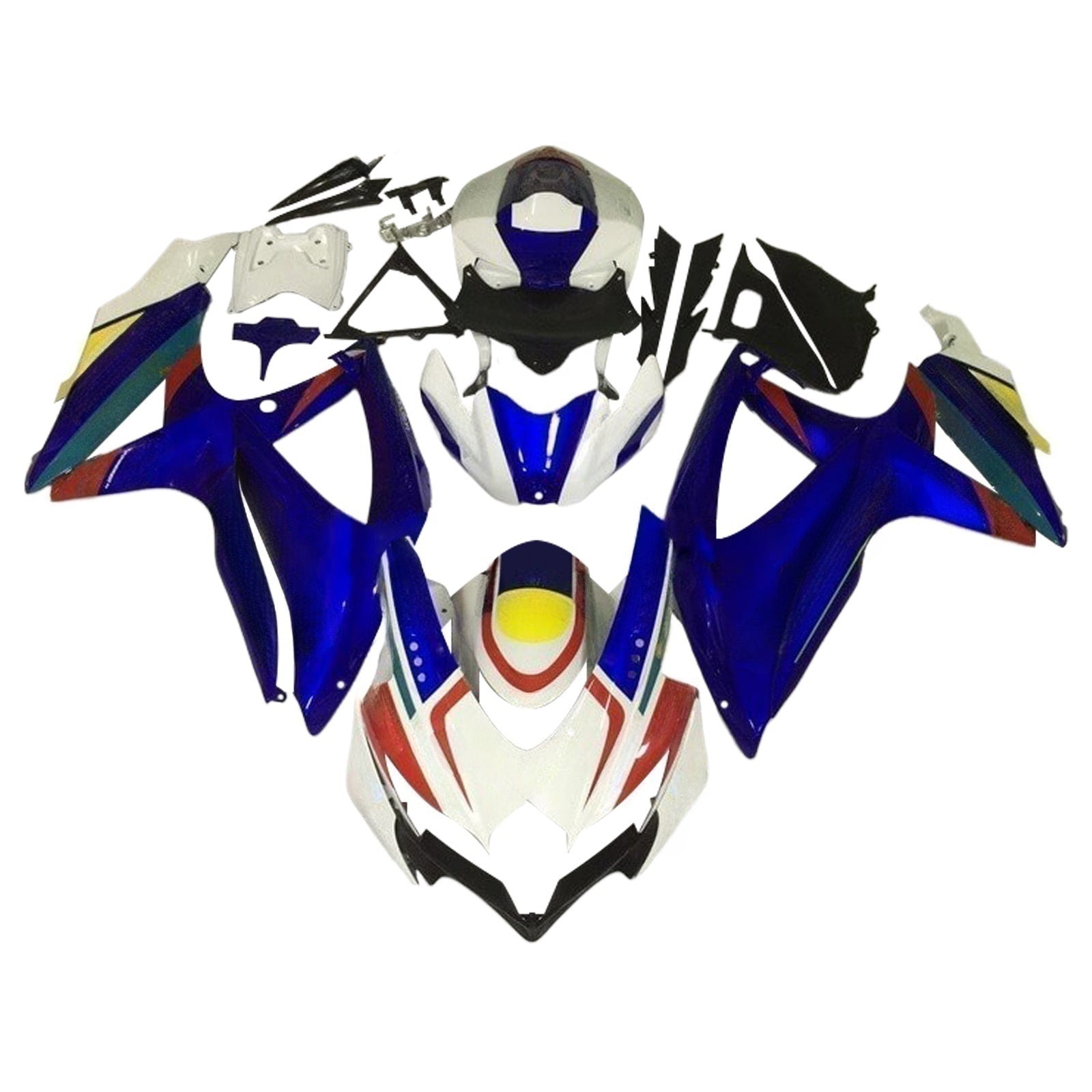 Amotopart Suzuki GSXR 600/750 2008-2010 K8 Fairing Kit Bodywork Plastic ABS