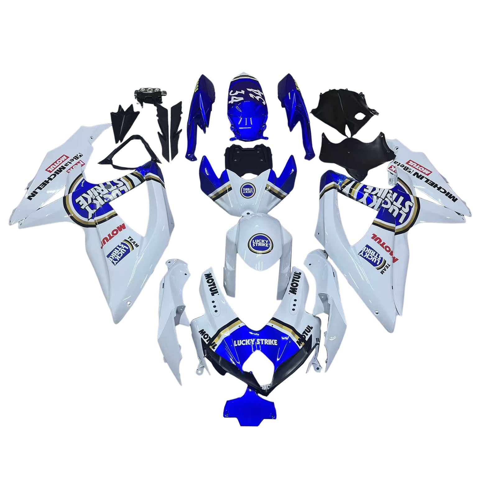 Amotopart Suzuki GSXR 600/750 2008-2010 K8 Fairing Kit Bodywork Plastic ABS