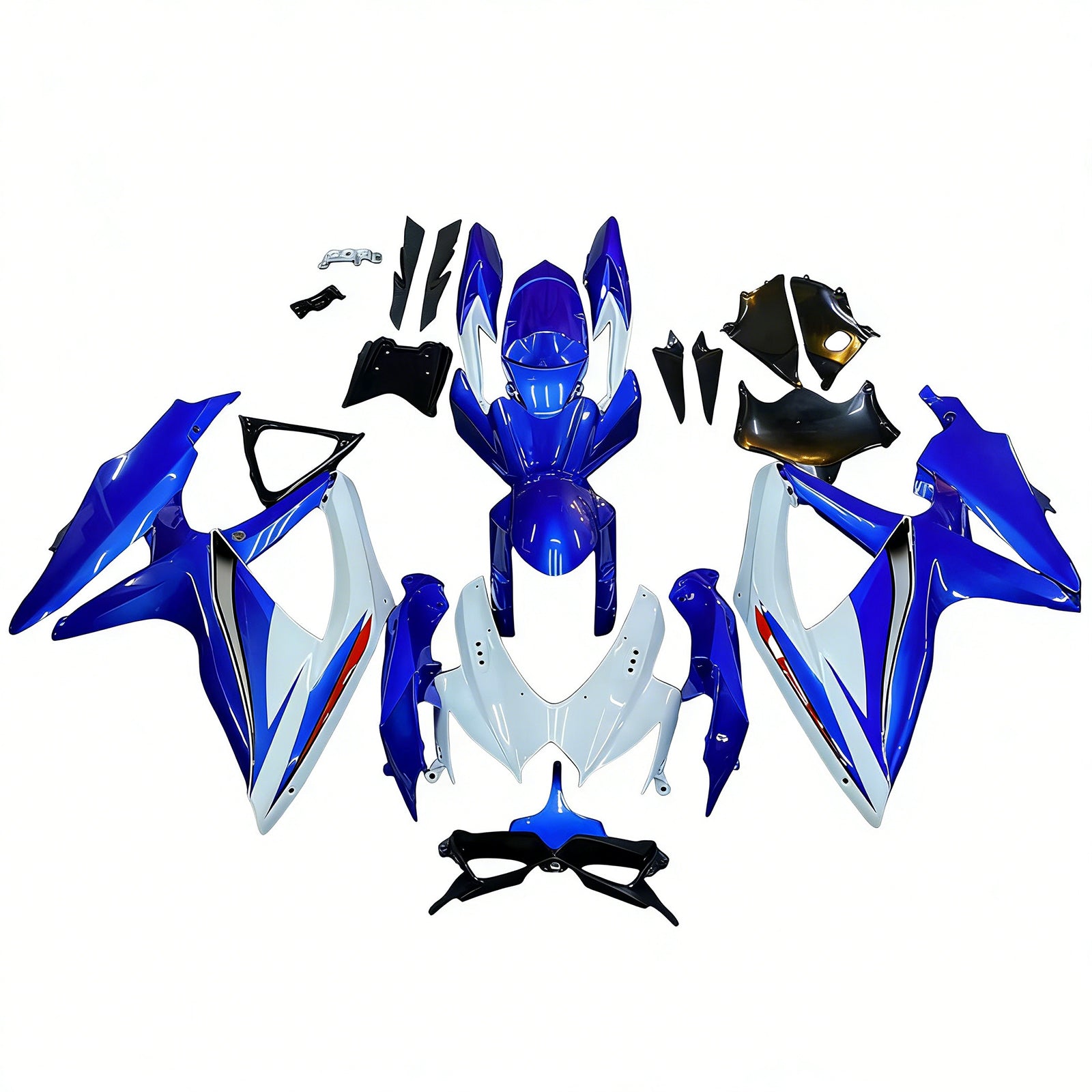 Amotopart Suzuki GSXR 600/750 2008-2010 K8 Fairing Kit Bodywork Plastic ABS