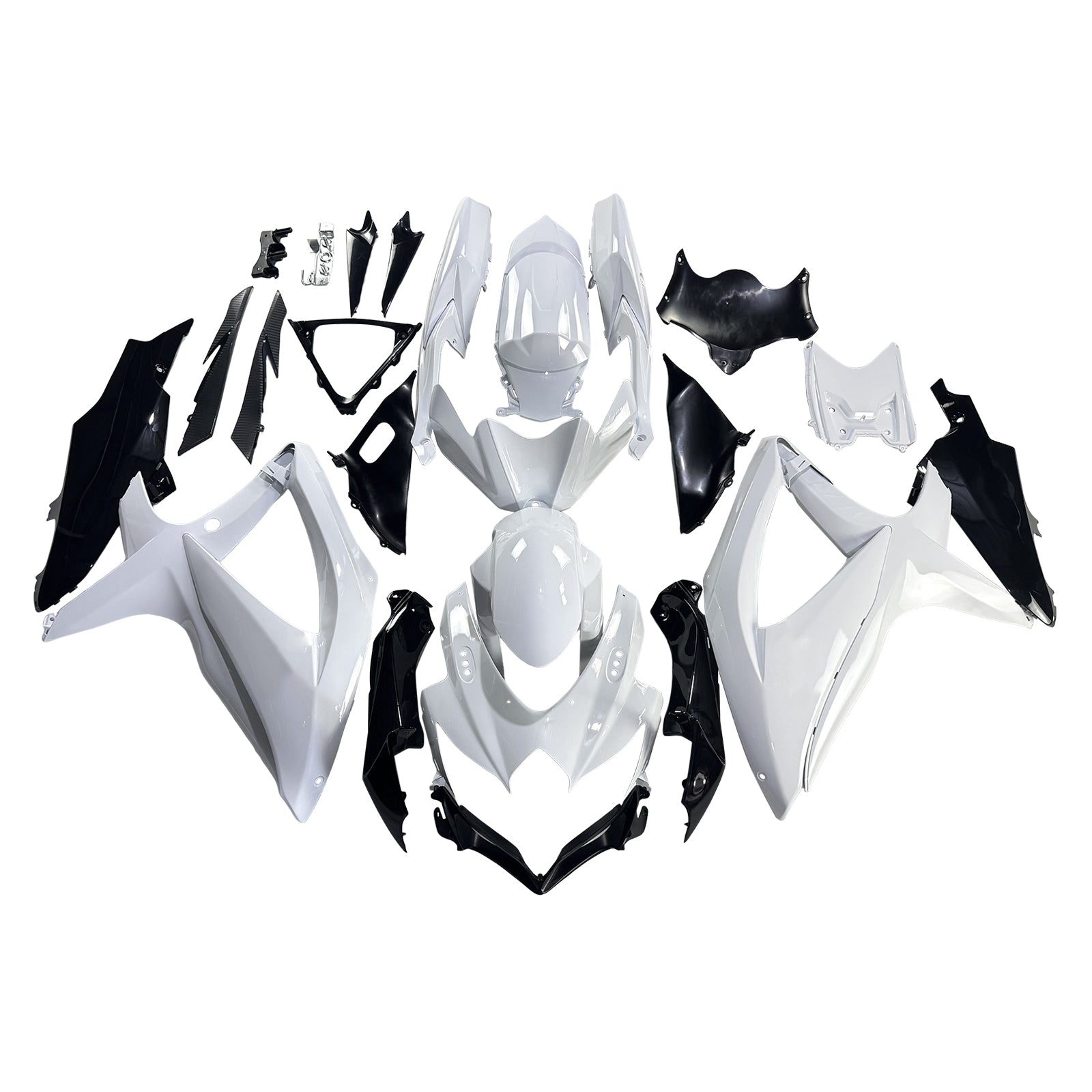 White Injection Fairing Kit Bodywork Plastic ABS For Suzuki GSXR 600/750 2008-2010 K8