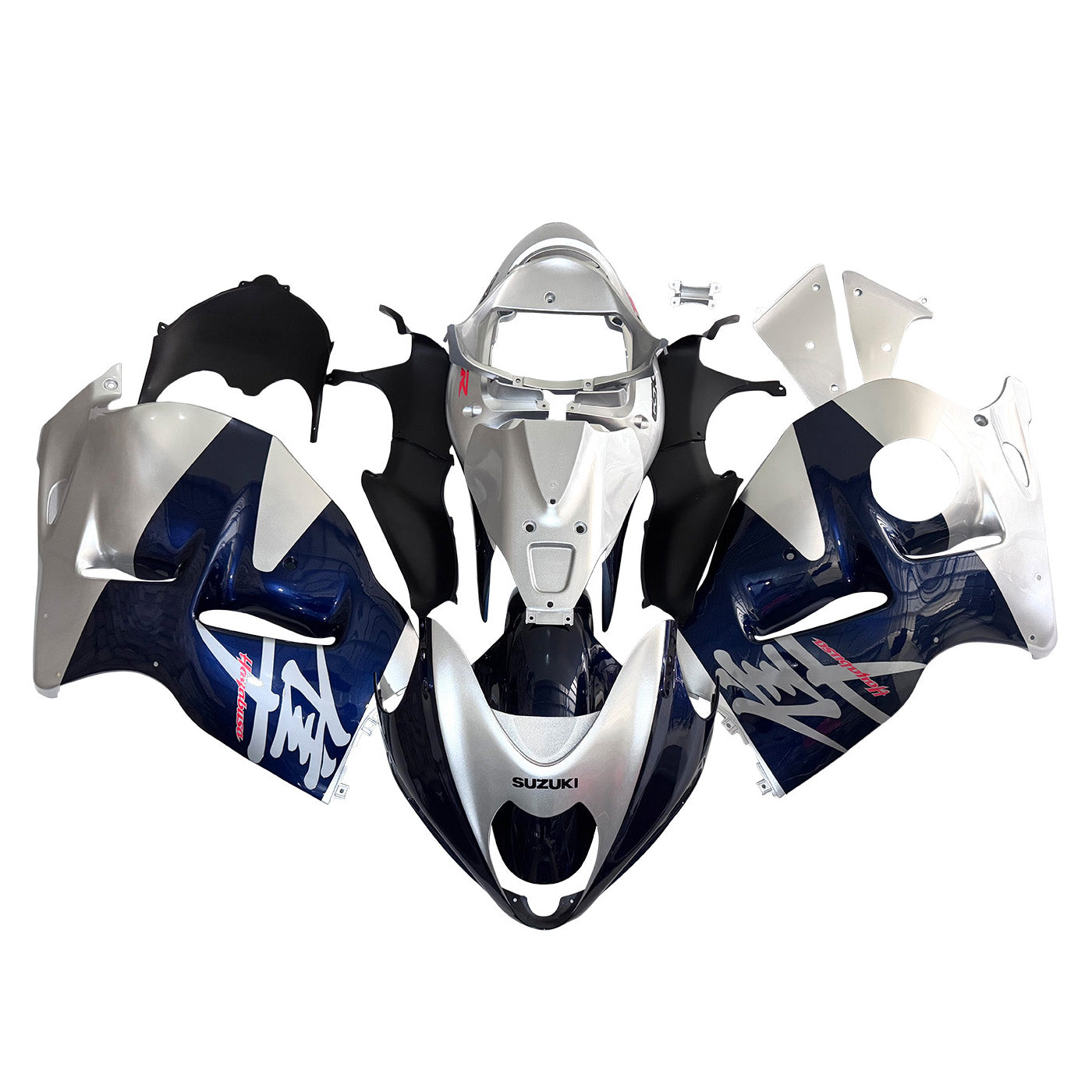Fairings 1999-2007 Suzuki GSX1300 Hayabusa Blue and Silver Hayabusa Generic