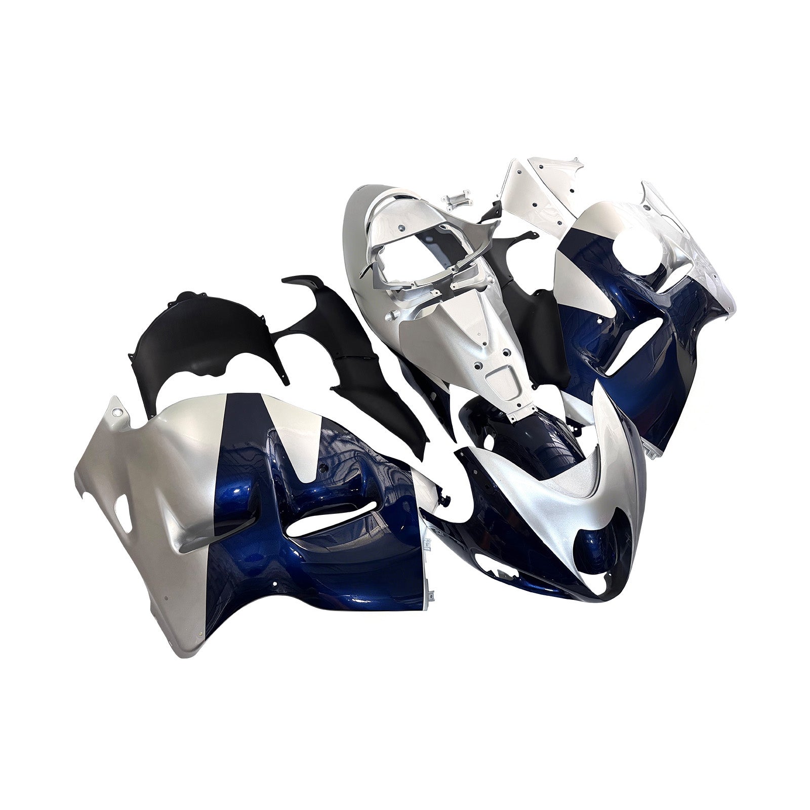 Fairings 1999-2007 Suzuki GSX1300 Hayabusa Blue and Silver Hayabusa Generic