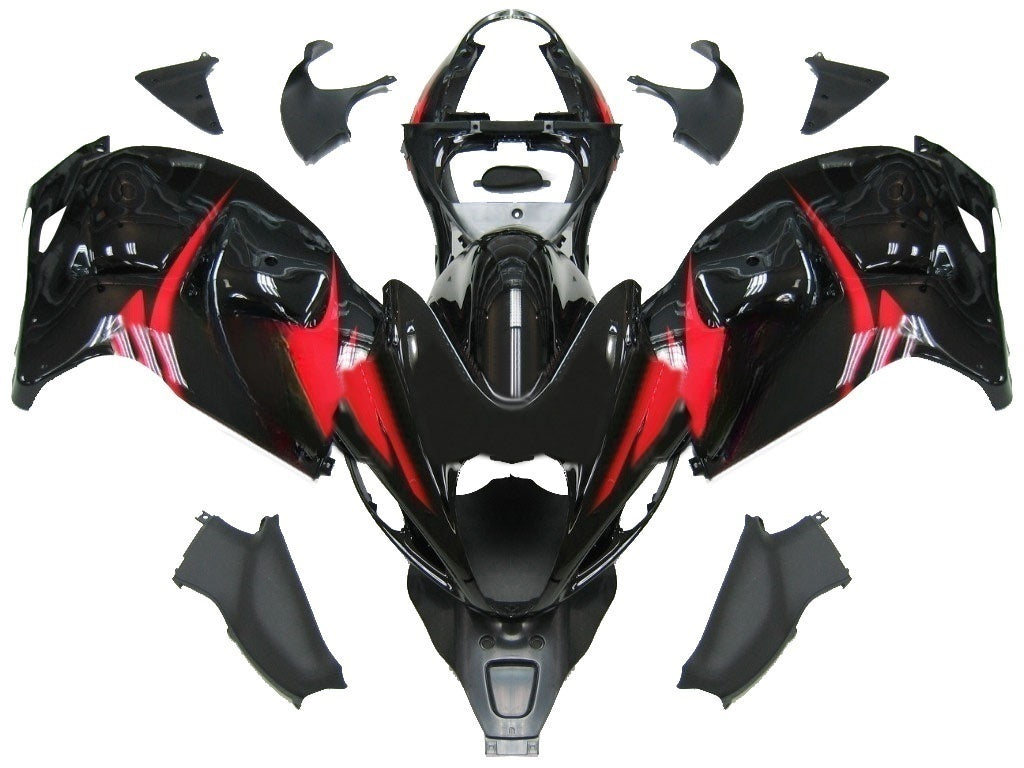 Fairings 1999-2007 Suzuki GSX1300 Hayabusa Black and Red Hayabusa Generic