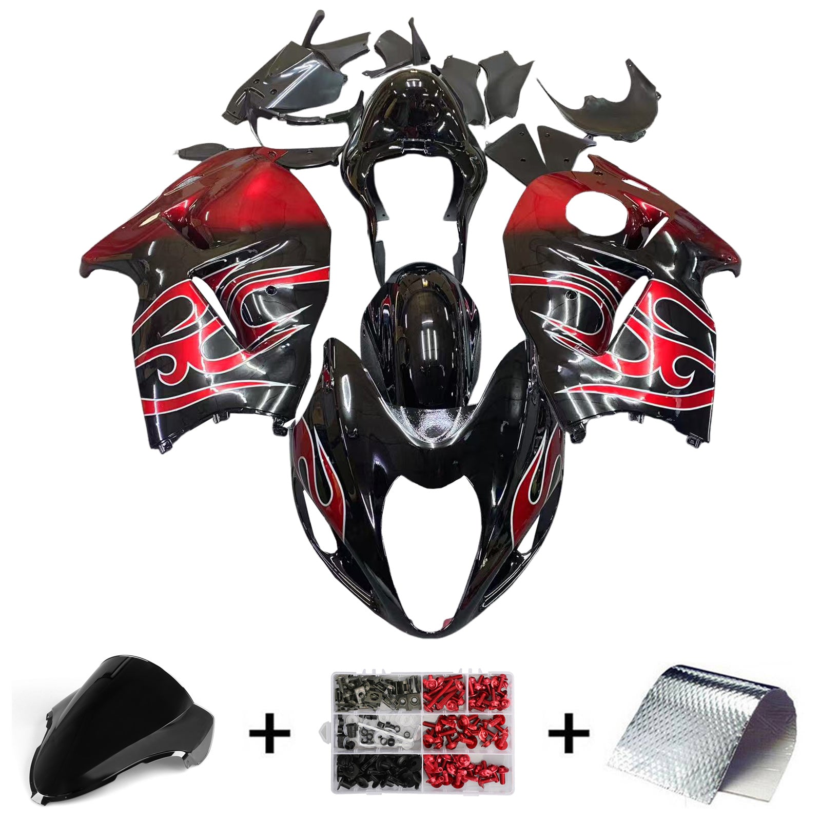 Suzuki Hayabusa GSX1300R 1999-2007 Fairing Kit Bodywork Plastic ABS
