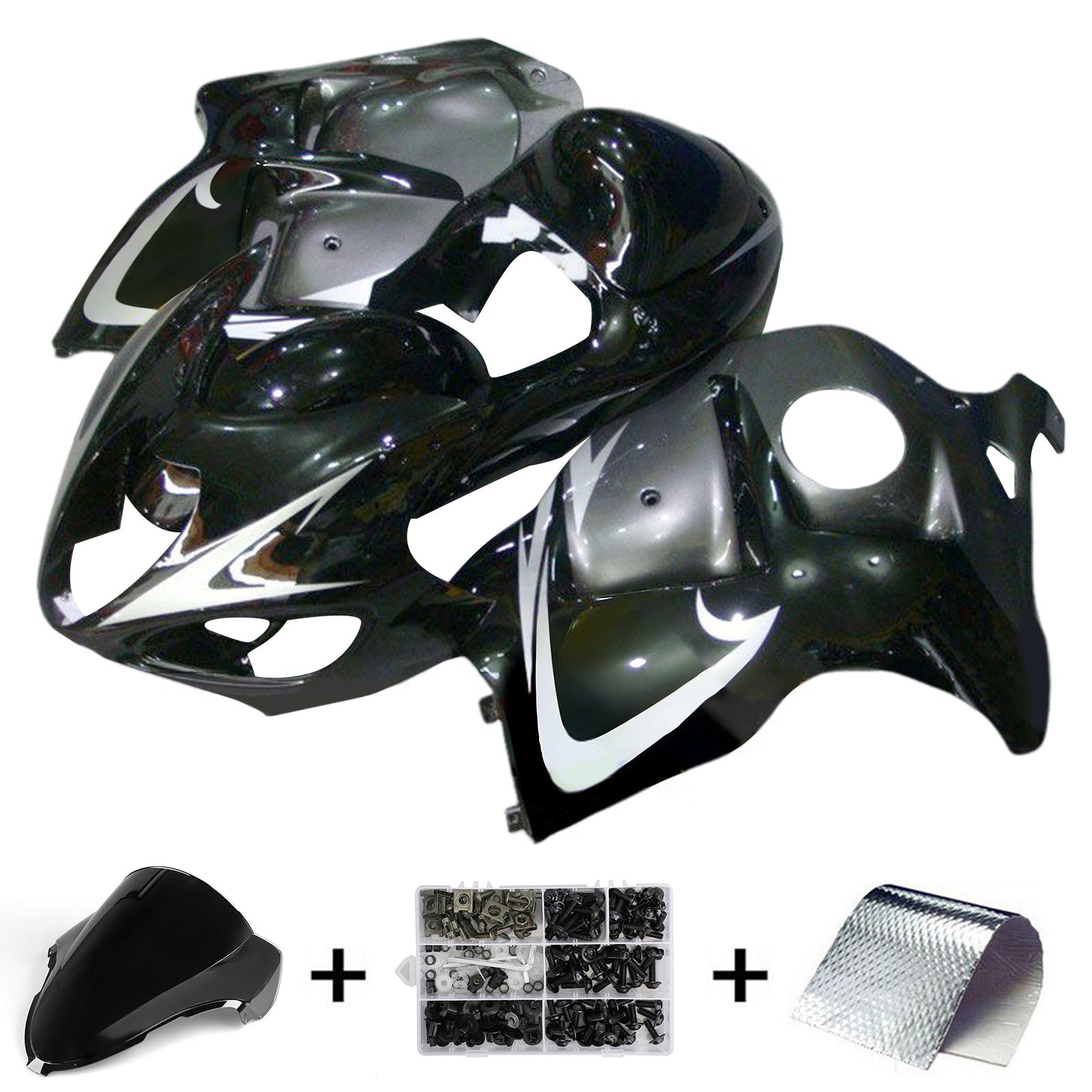 Amotopart Suzuki Hayabusa GSX1300R 1999-2007 Fairing Kit Bodywork Plastic ABS