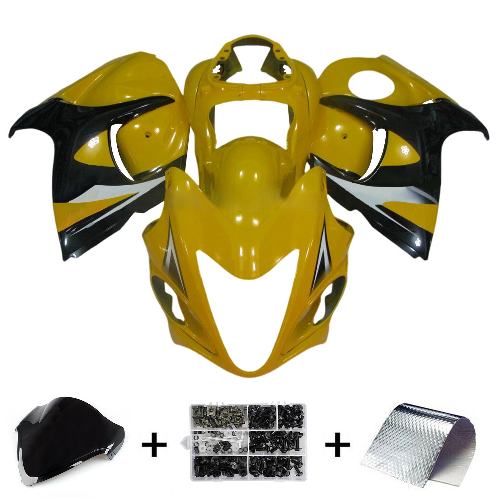 Amotopart Suzuki Hayabusa GSX1300R 2008-2020 페어링 키트 차체 플라스틱 ABS