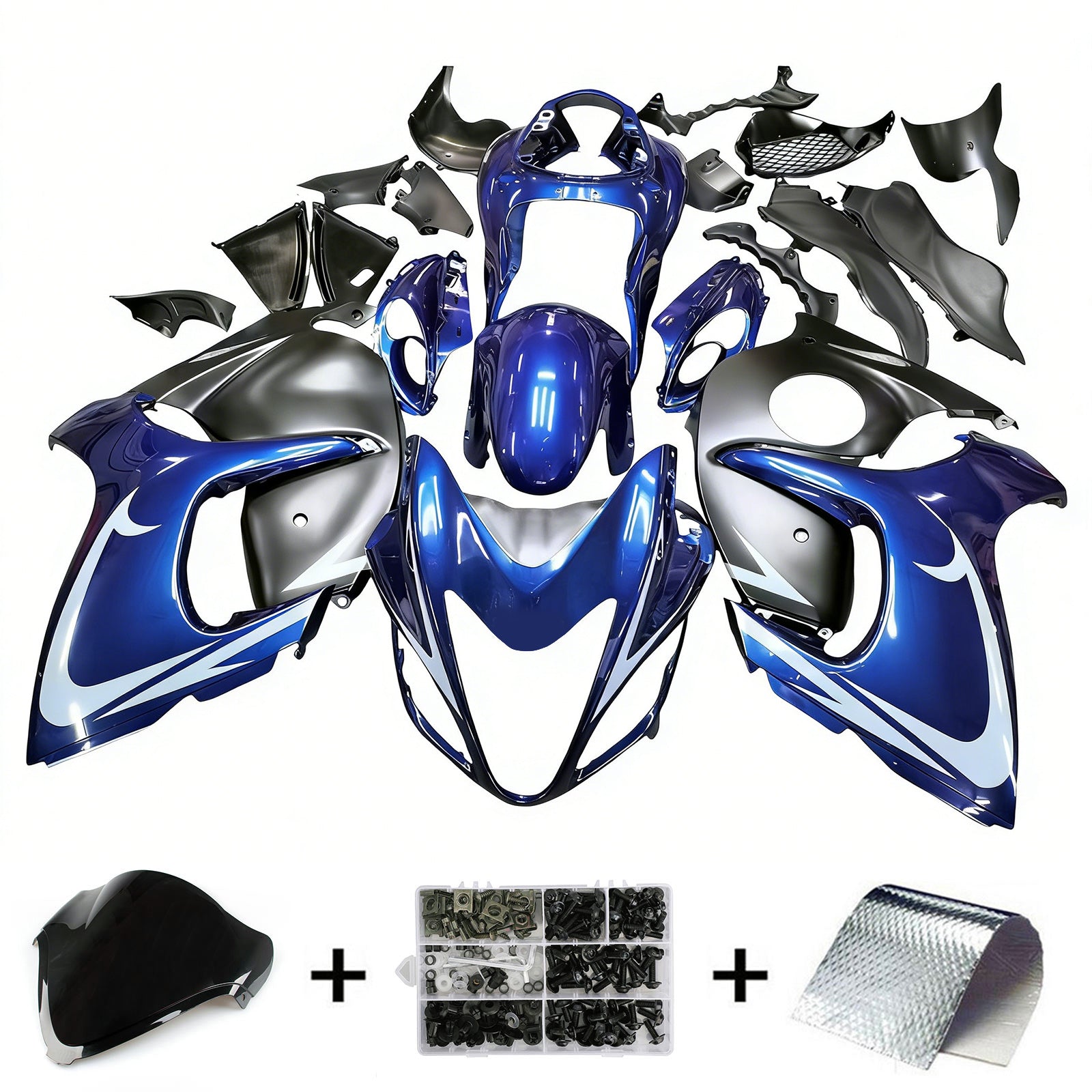 Amotopart Suzuki Hayabusa GSX1300R 2008-2020 Kit Carenado Carrocería Plástico ABS