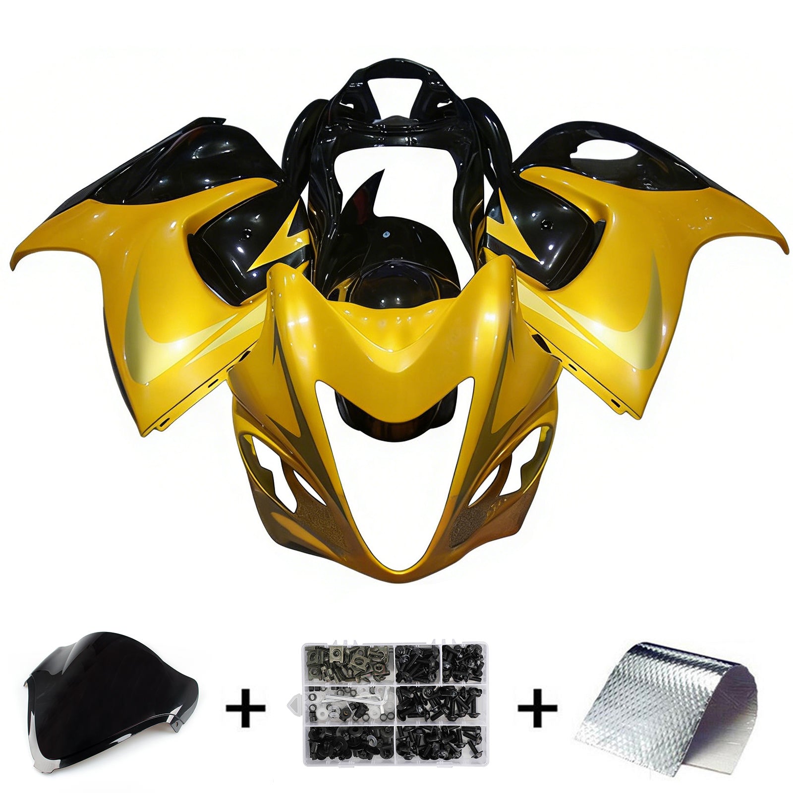 Amotopart Suzuki Hayabusa GSX1300R 2008-2020 Kit Carenado Carrocería Plástico ABS