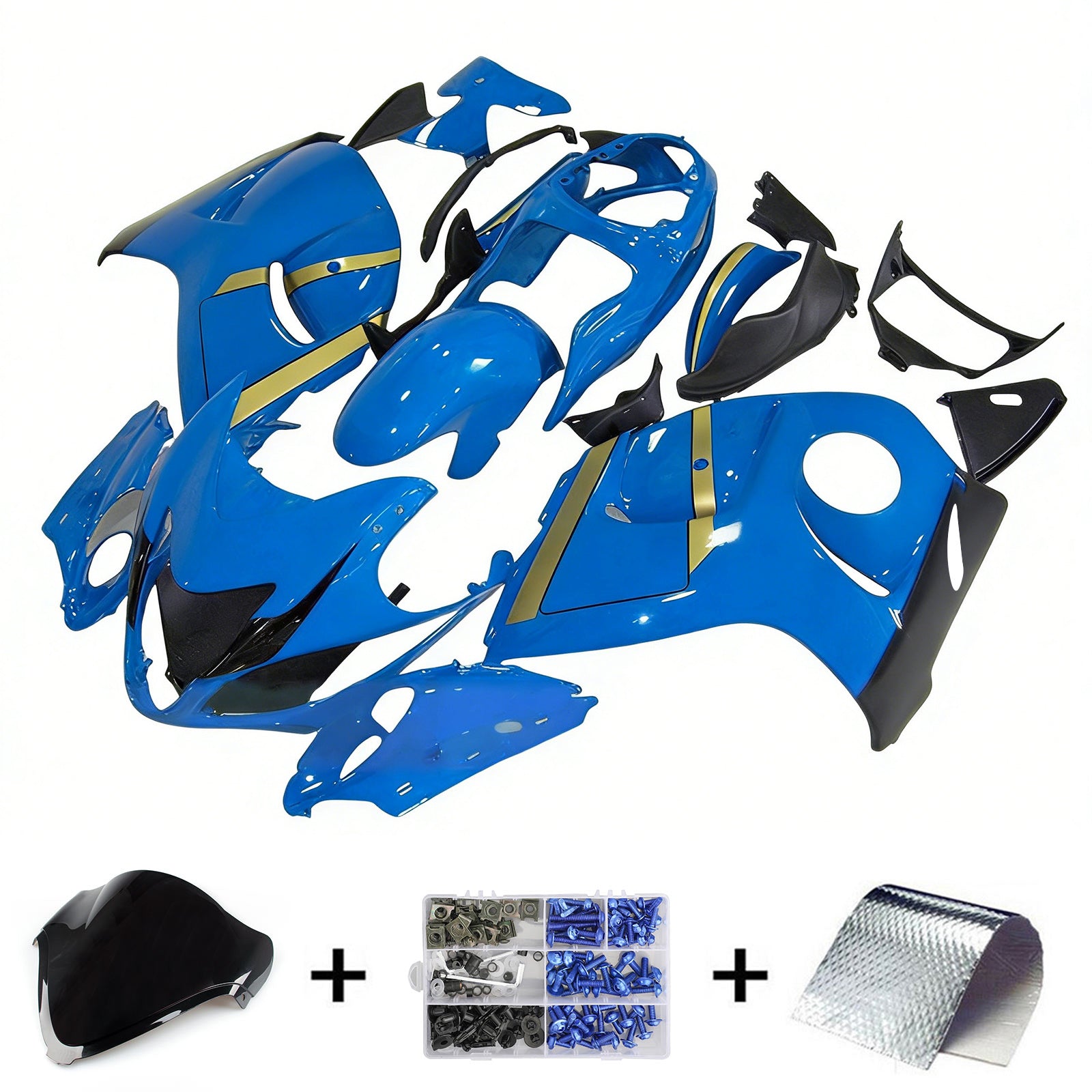 Amotopart Suzuki Hayabusa GSX1300R 2008-2020 Fairing Kit Bodywork Plastic ABS