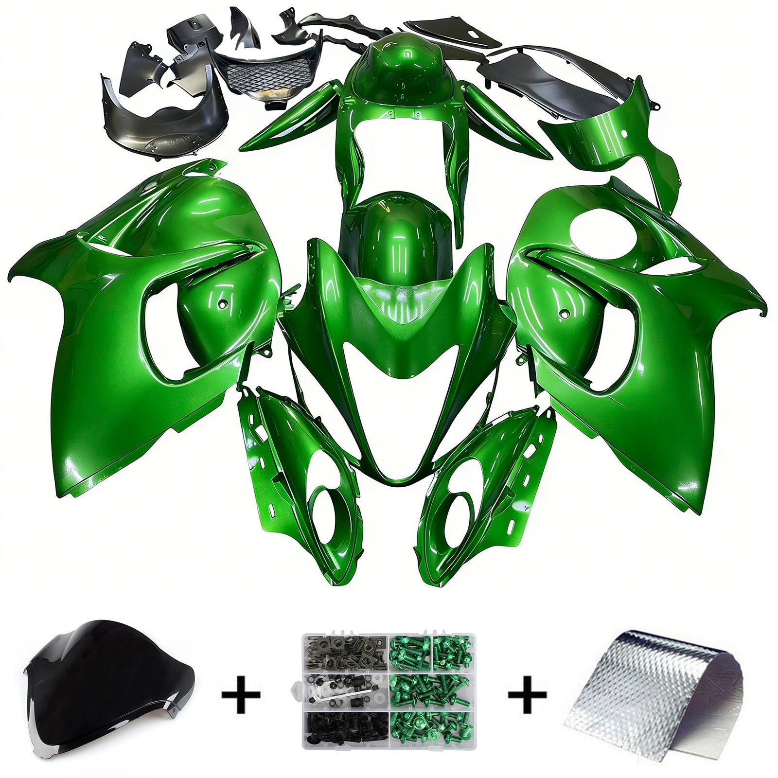 Amotopart Suzuki Hayabusa GSX1300R 2008-2020 Fairing Kit Bodywork Plastic ABS