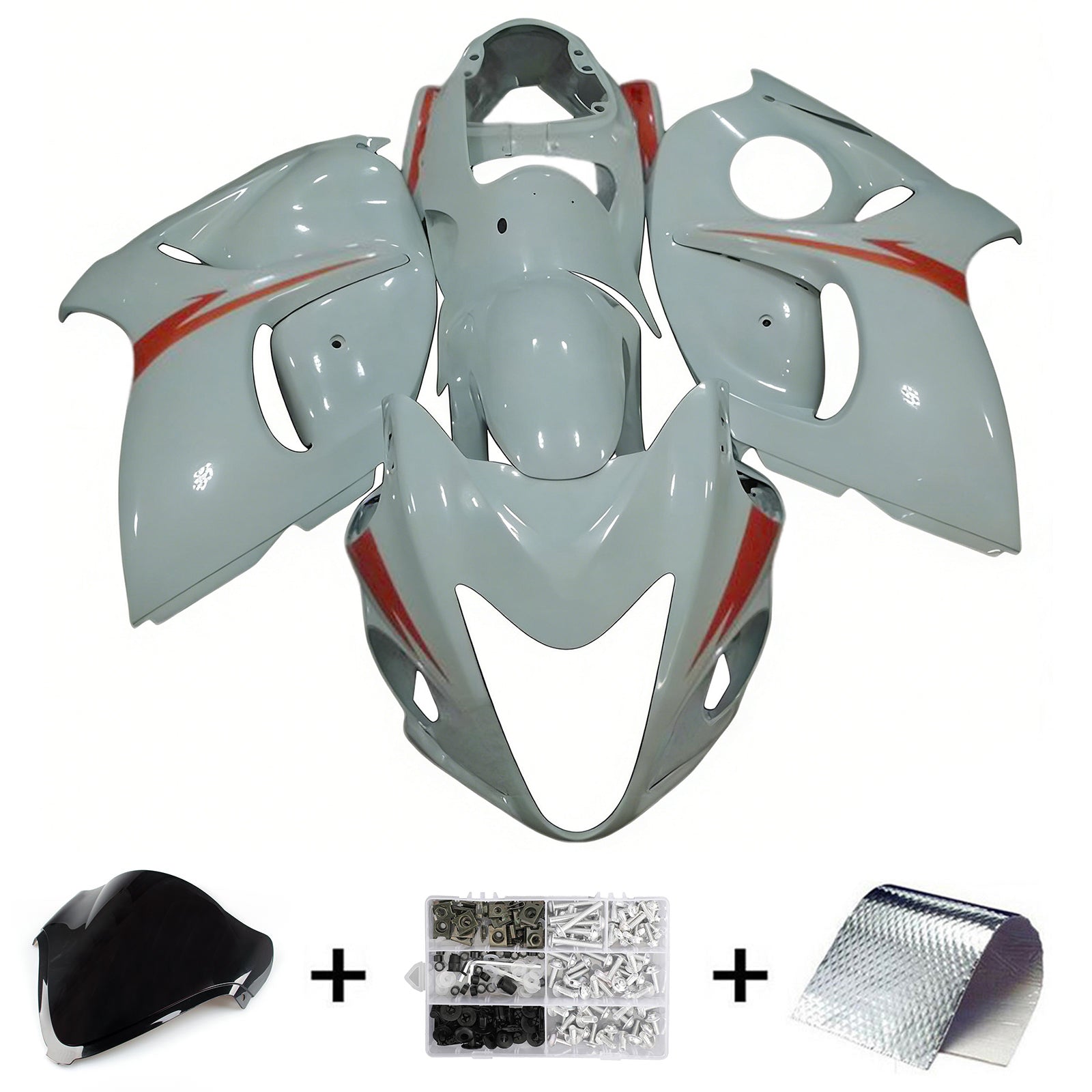 Amotopart Suzuki Hayabusa GSX1300R 2008-2020 Kit Carenado Carrocería Plástico ABS