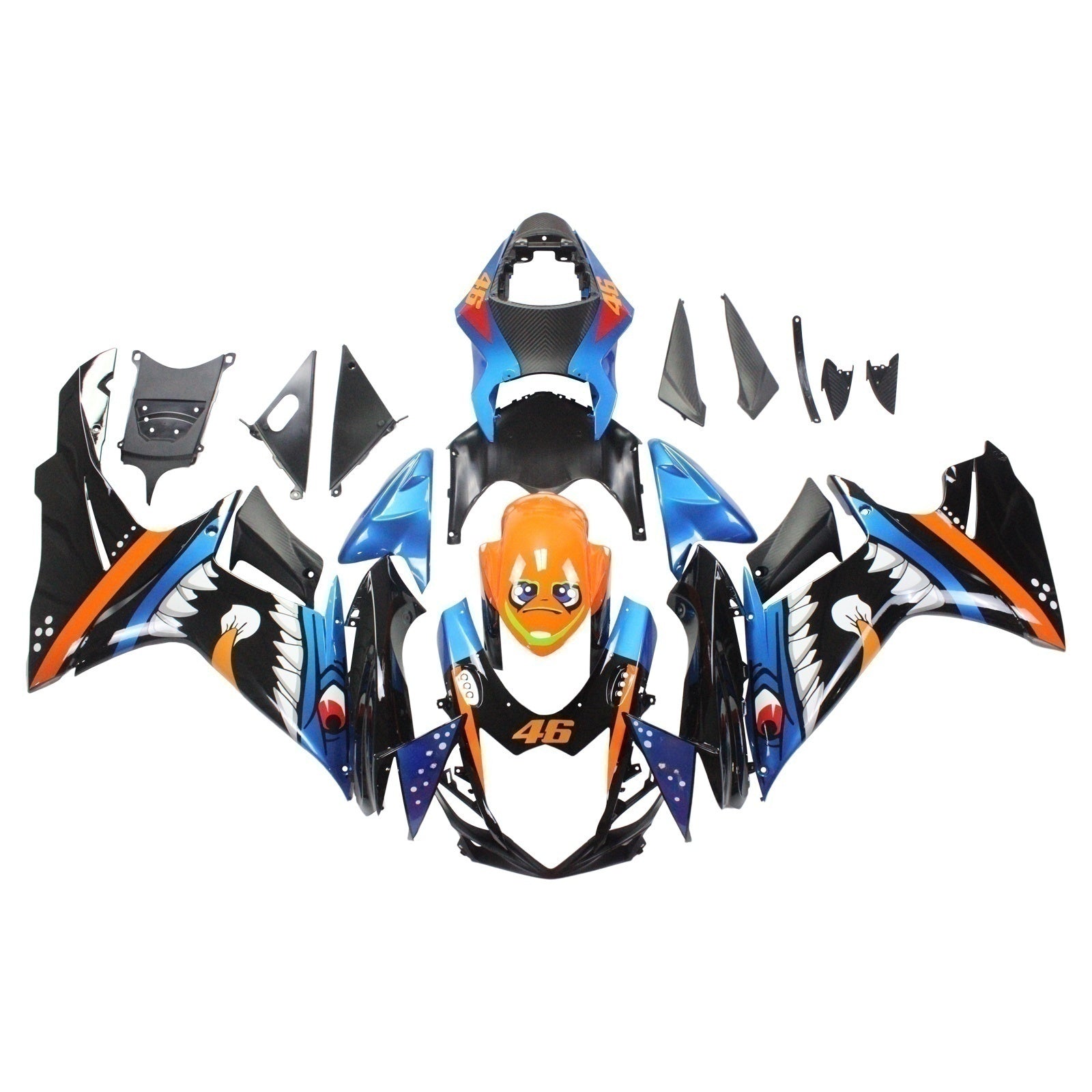 Suzuki GSXR 600/750 2011-2024 K11 Fairing Kit Bodywork Plastic ABS