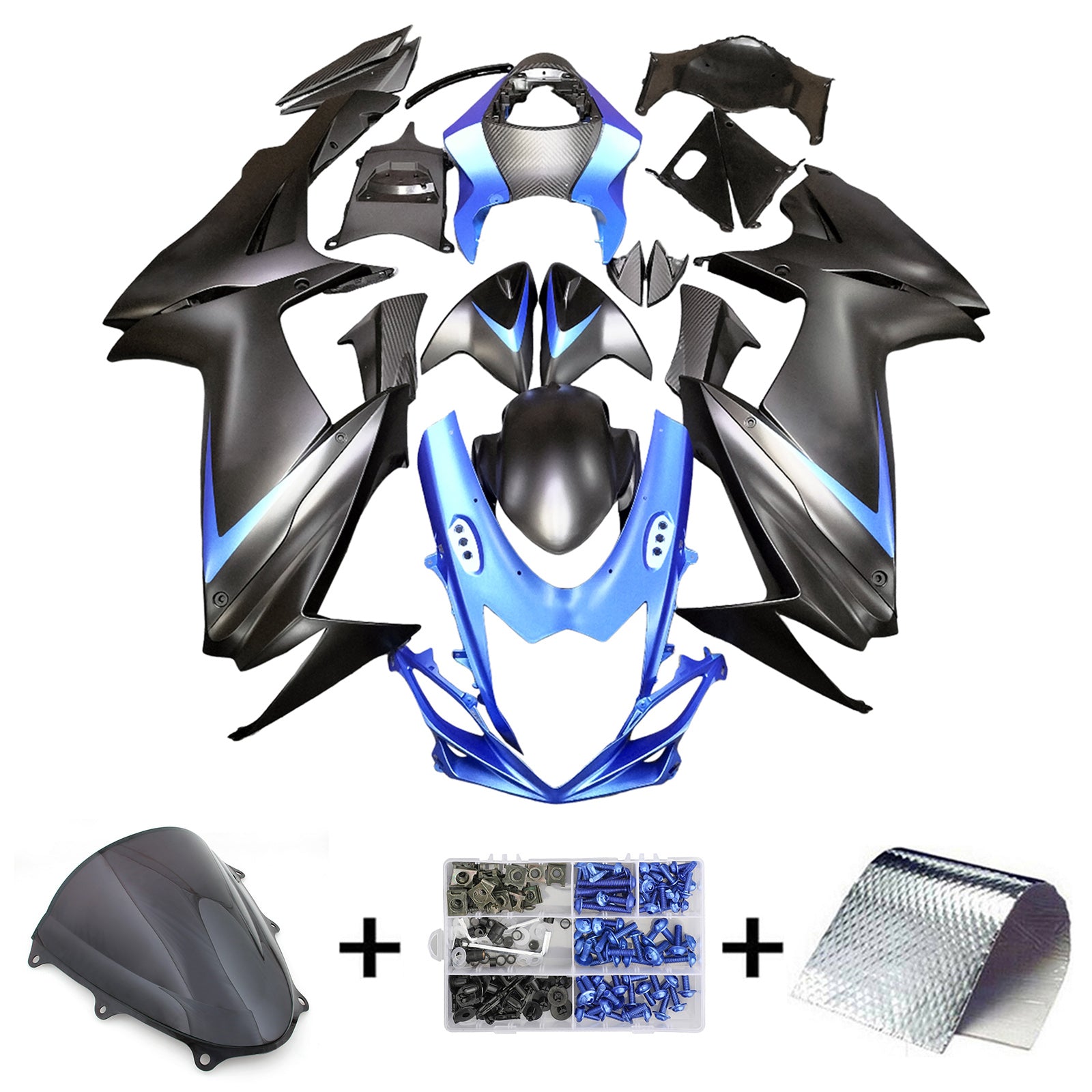 Amotopart Suzuki GSXR 600/750 2011-2025 K11 Fairing Kit Bodywork Plastic ABS