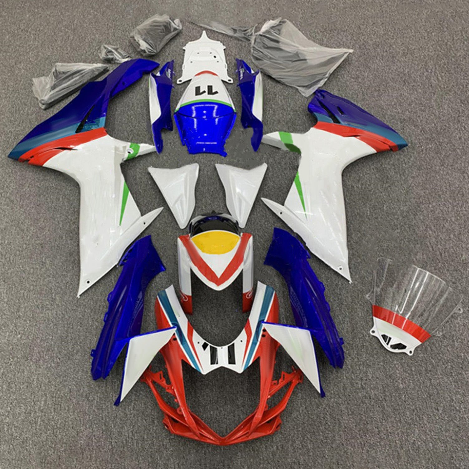 Amotopart Suzuki GSXR 600/750 2011-2025 K11 Fairing Kit Bodywork Plastic ABS
