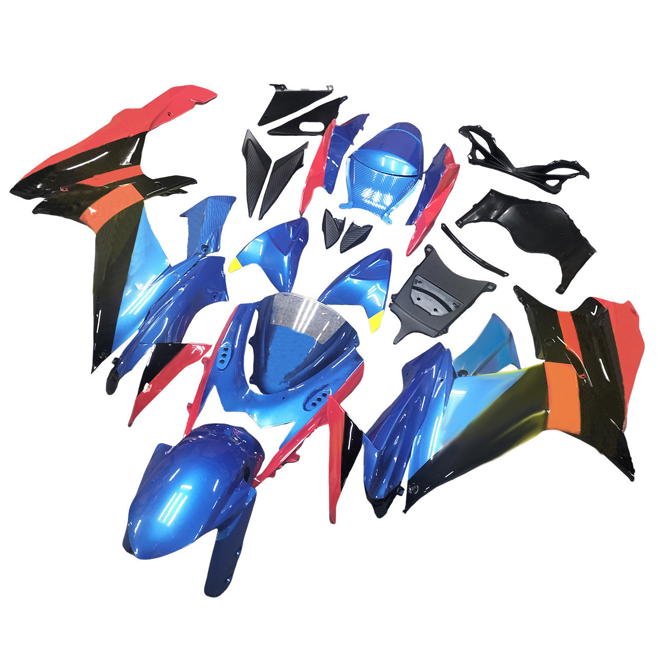 Amotopart Suzuki GSXR 600/750 2011-2025 K11 페어링 키트 차체 플라스틱 ABS