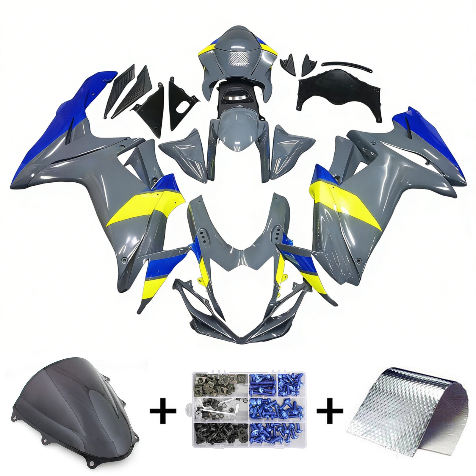 Amotopart Suzuki GSXR 600/750 2011-2025 K11 Fairing Kit Bodywork Plastic ABS