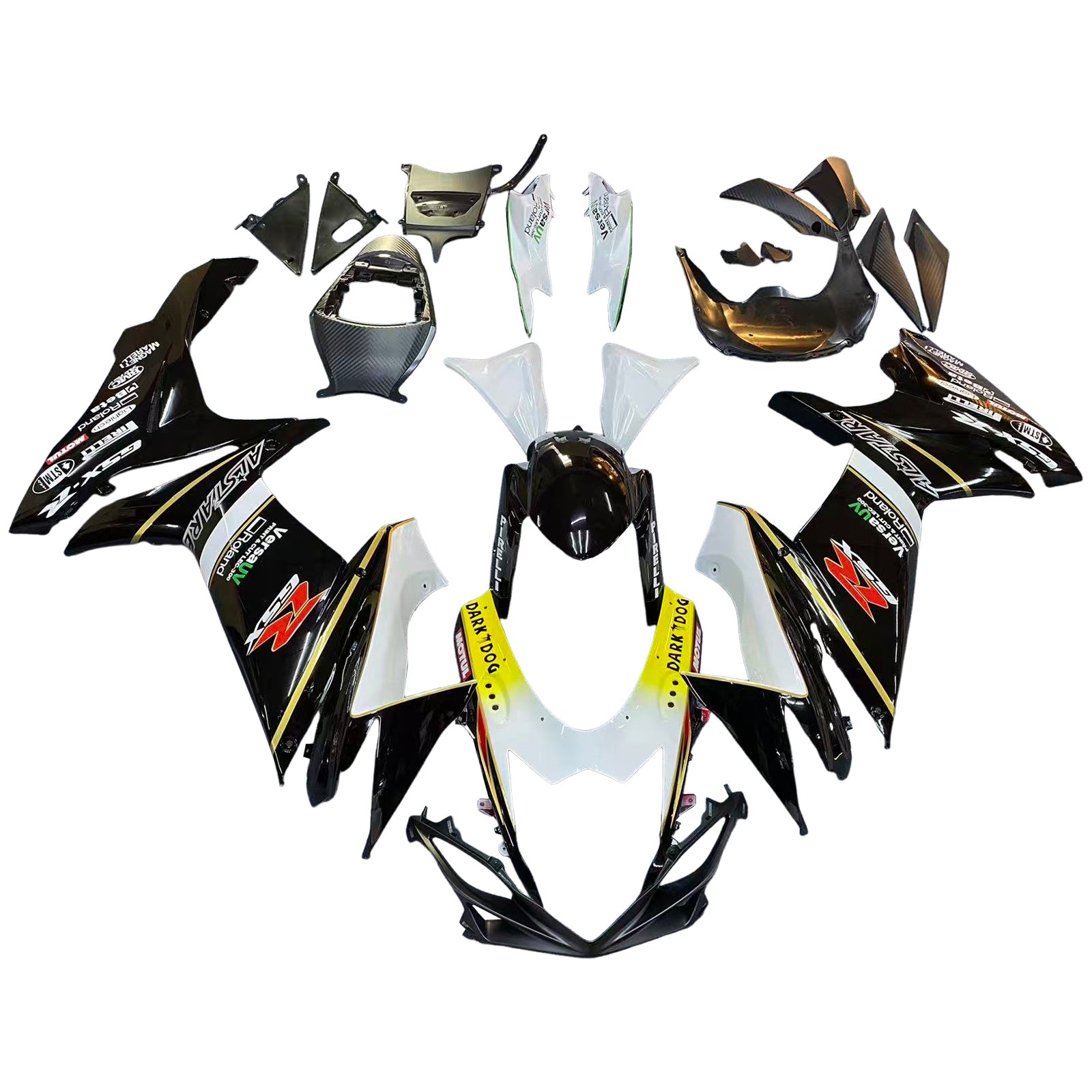 Amotopart Suzuki GSXR 600/750 2011-2025 K11 페어링 키트 차체 플라스틱 ABS