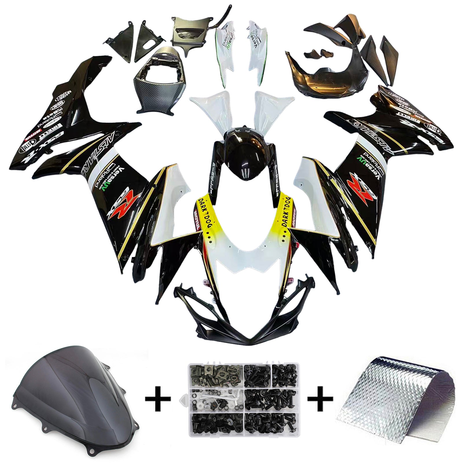 Amotopart Suzuki GSXR 600/750 2011-2025 K11 Fairing Kit Bodywork Plastic ABS