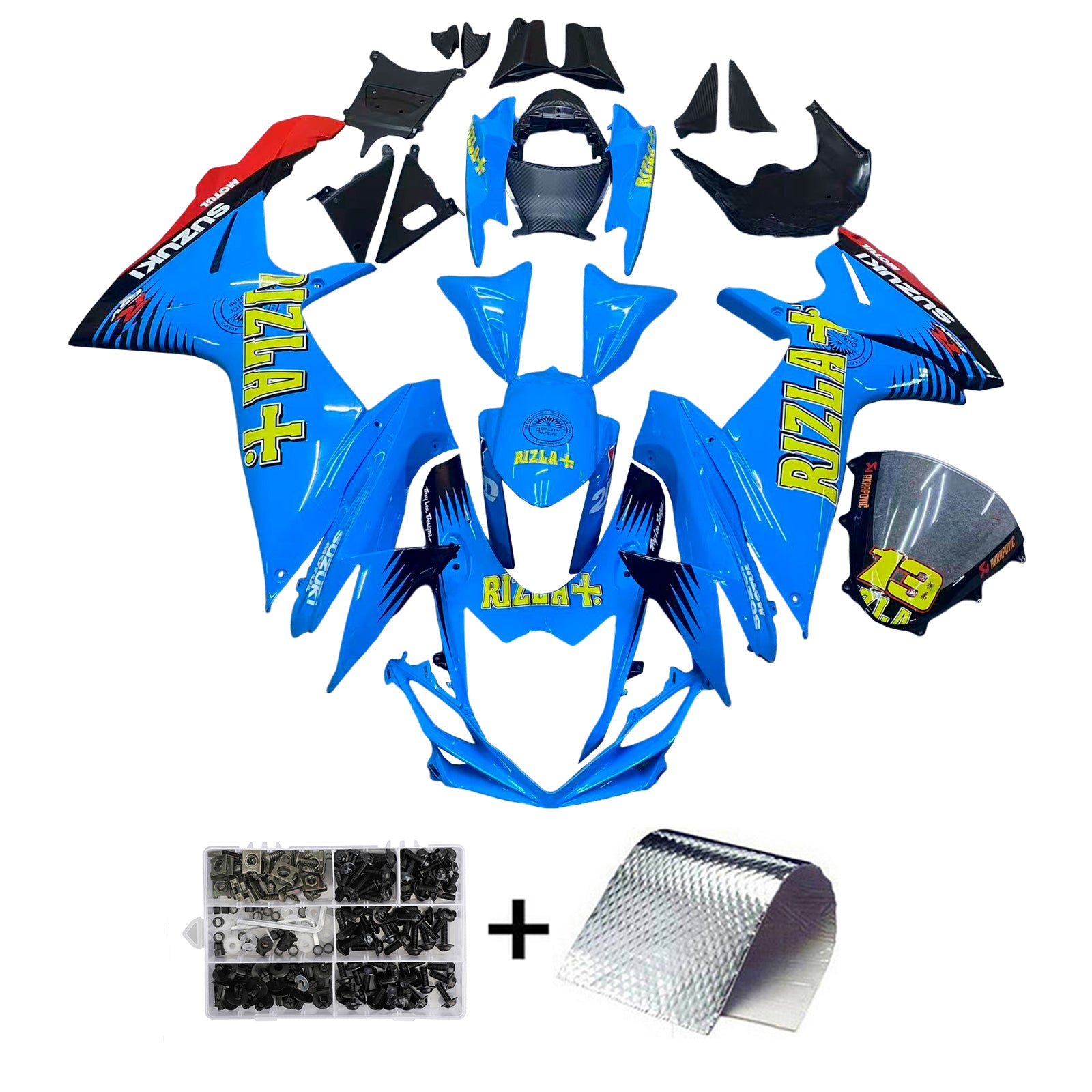 Amotopart Suzuki GSXR 600/750 2011-2025 K11 Fairing Kit Bodywork Plastic ABS